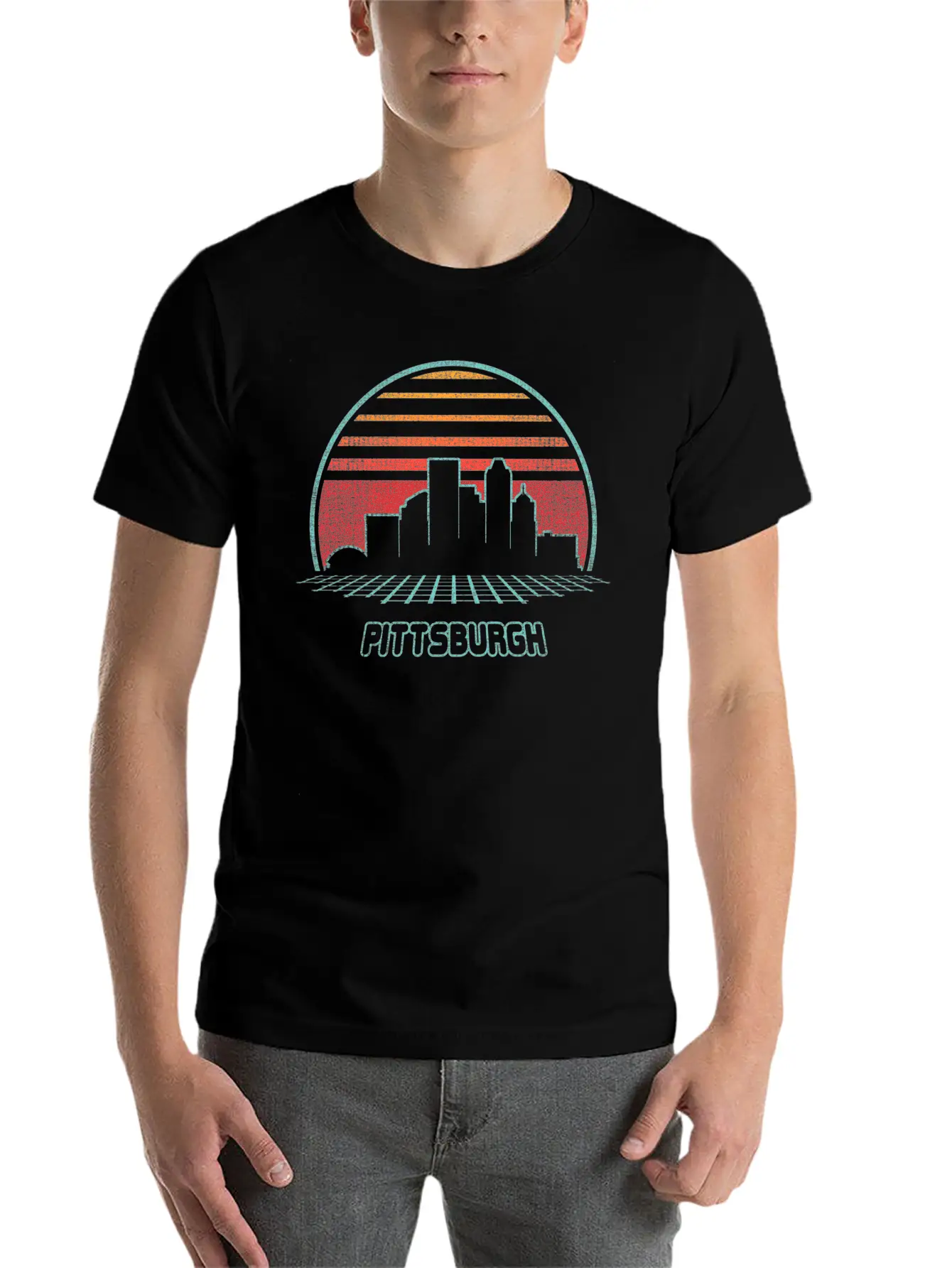 Pittsburgh City Yline 80S Style Comfortable Minimalist Graphic Tee – Summer Style Essential