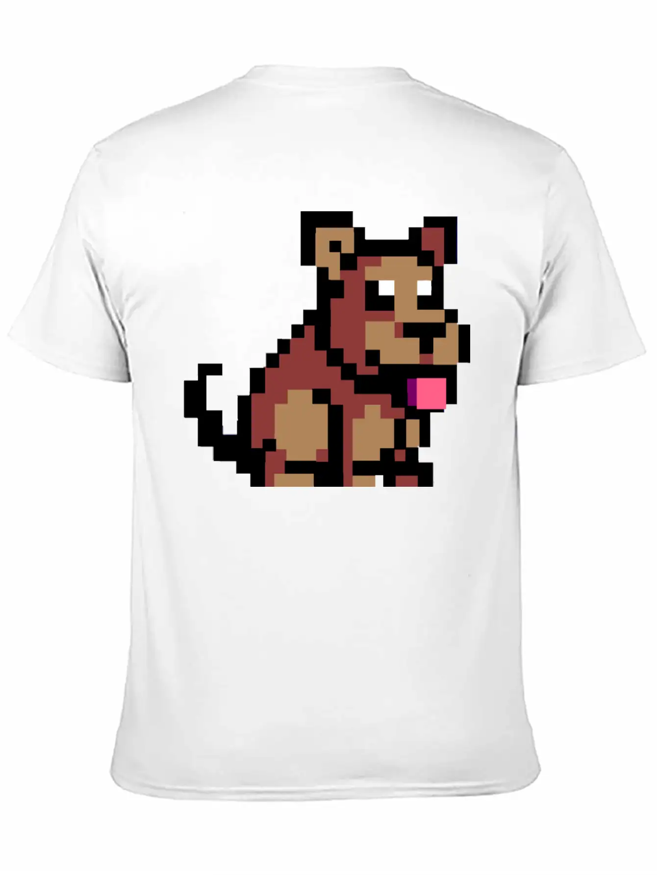 Pixel Dog Unisex Short Sleeve Soft Cotton T-Shirt – Casual Everyday Wear