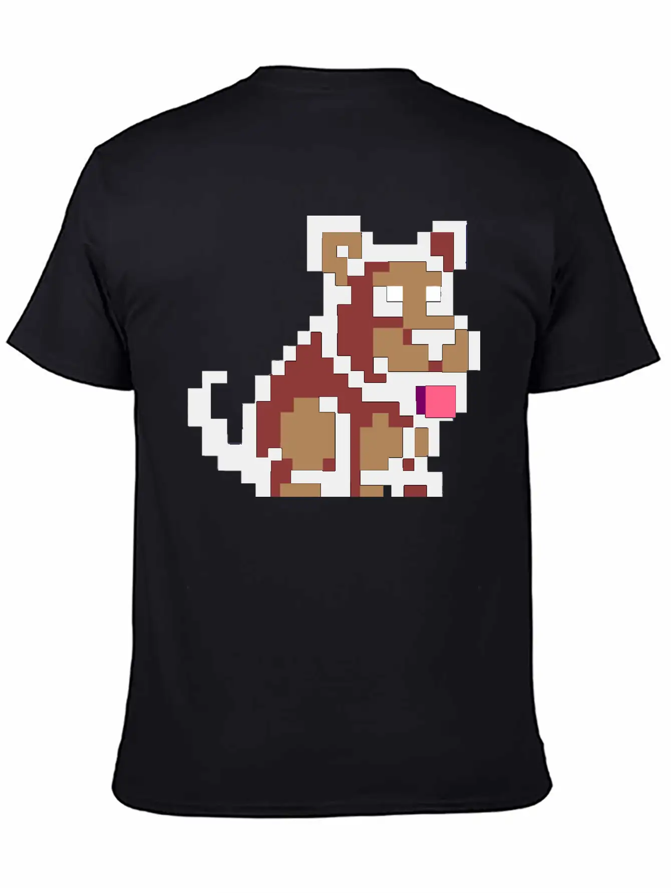 Pixel Dog Unisex Short Sleeve Soft Cotton T-Shirt – Casual Everyday Wear