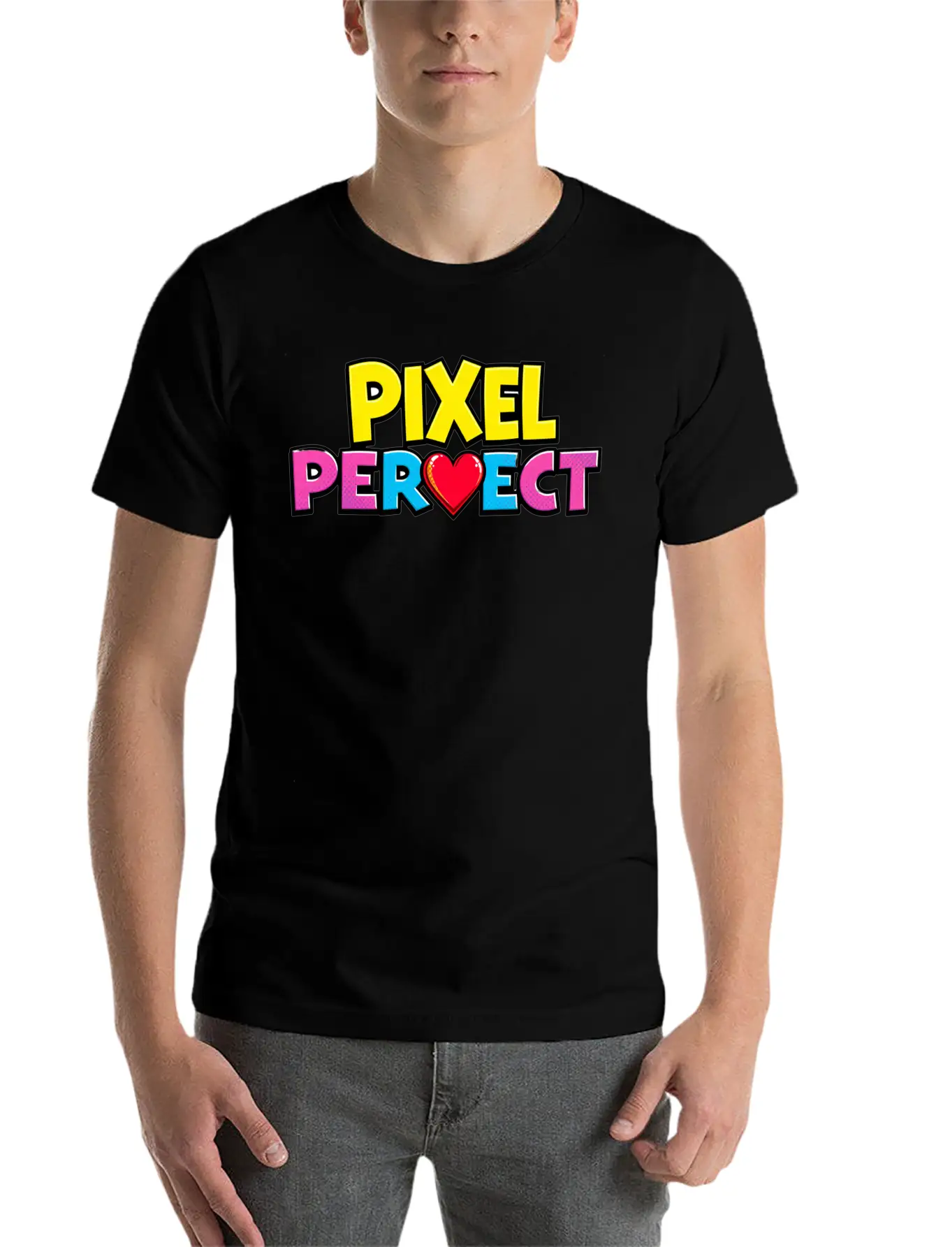 Pixel Perfect Stylish Everyday T-Shirt – Unisex Basic Cotton Tee