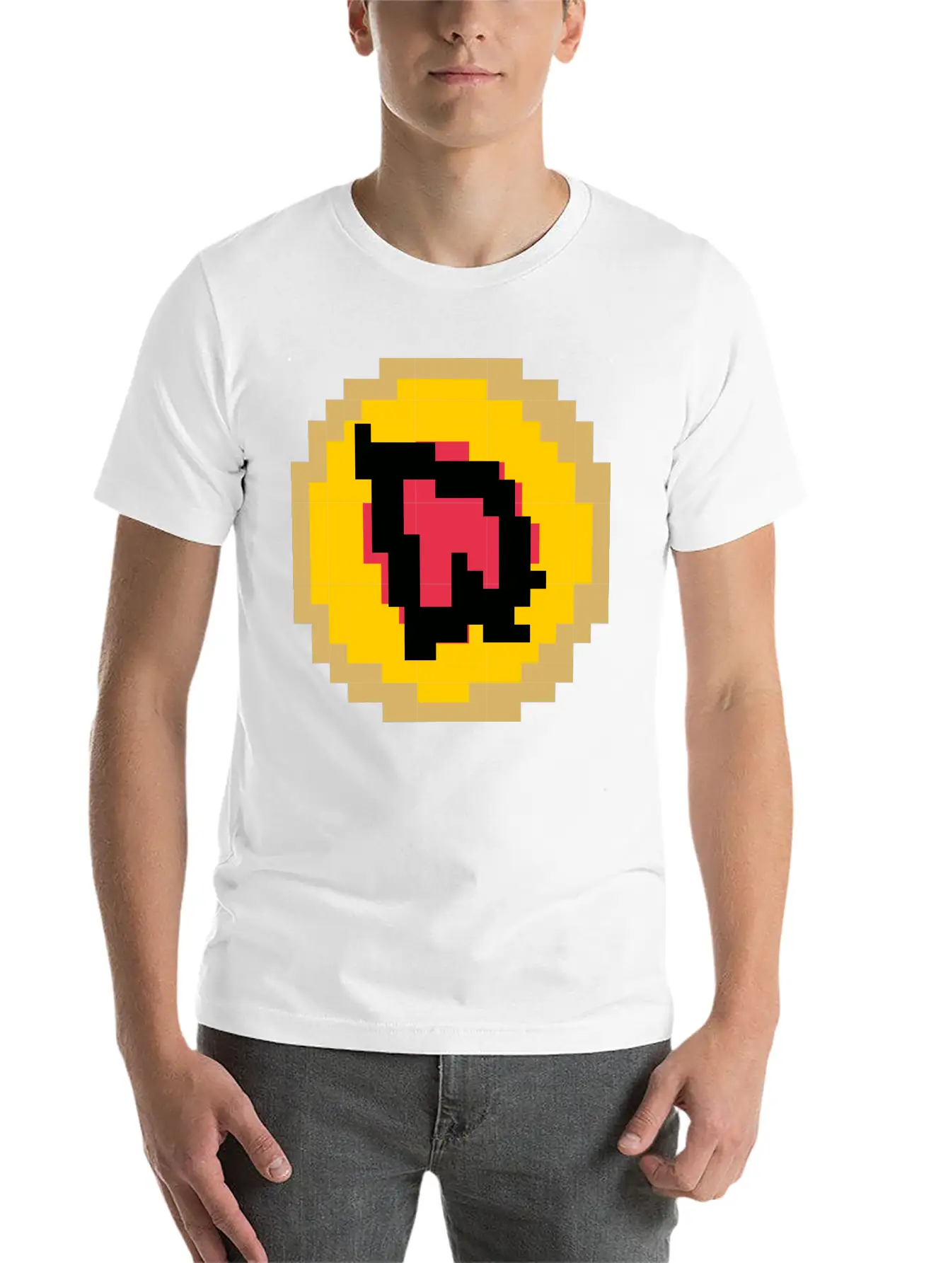 Pixelated Letter Q Basic Graphic T-Shirt – Daily Comfort In Soft Cotton