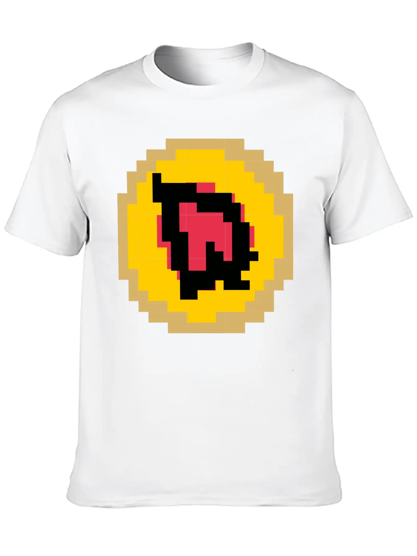 Pixelated Letter Q Basic Graphic T-Shirt – Daily Comfort In Soft Cotton
