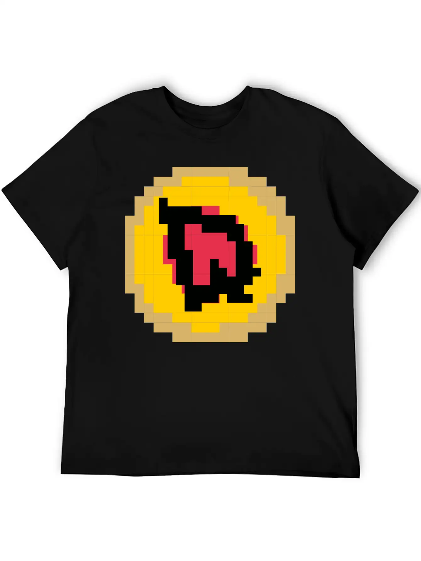 Pixelated Letter Q Basic Graphic T-Shirt – Daily Comfort In Soft Cotton