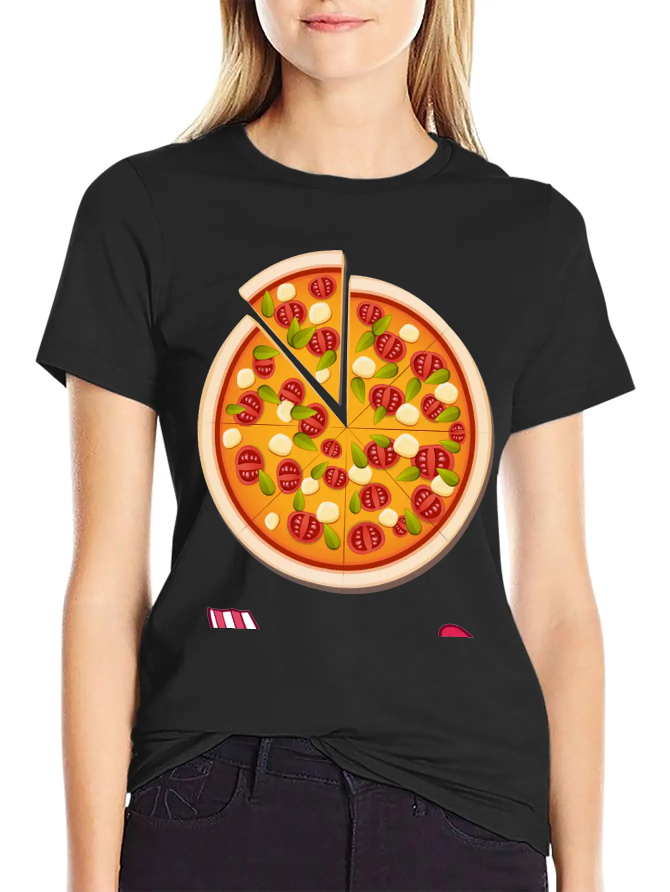 PIZZA Is My Valentine - Arrow Pointing Left Comfortable Minimalist Graphic Tee – Summer Style Essential