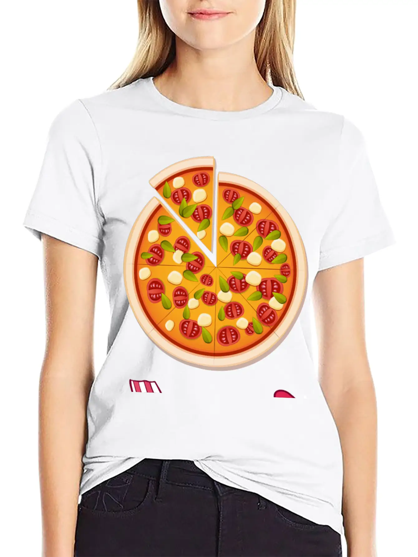 PIZZA Is My Valentine - Arrow Pointing Left Comfortable Minimalist Graphic Tee – Summer Style Essential