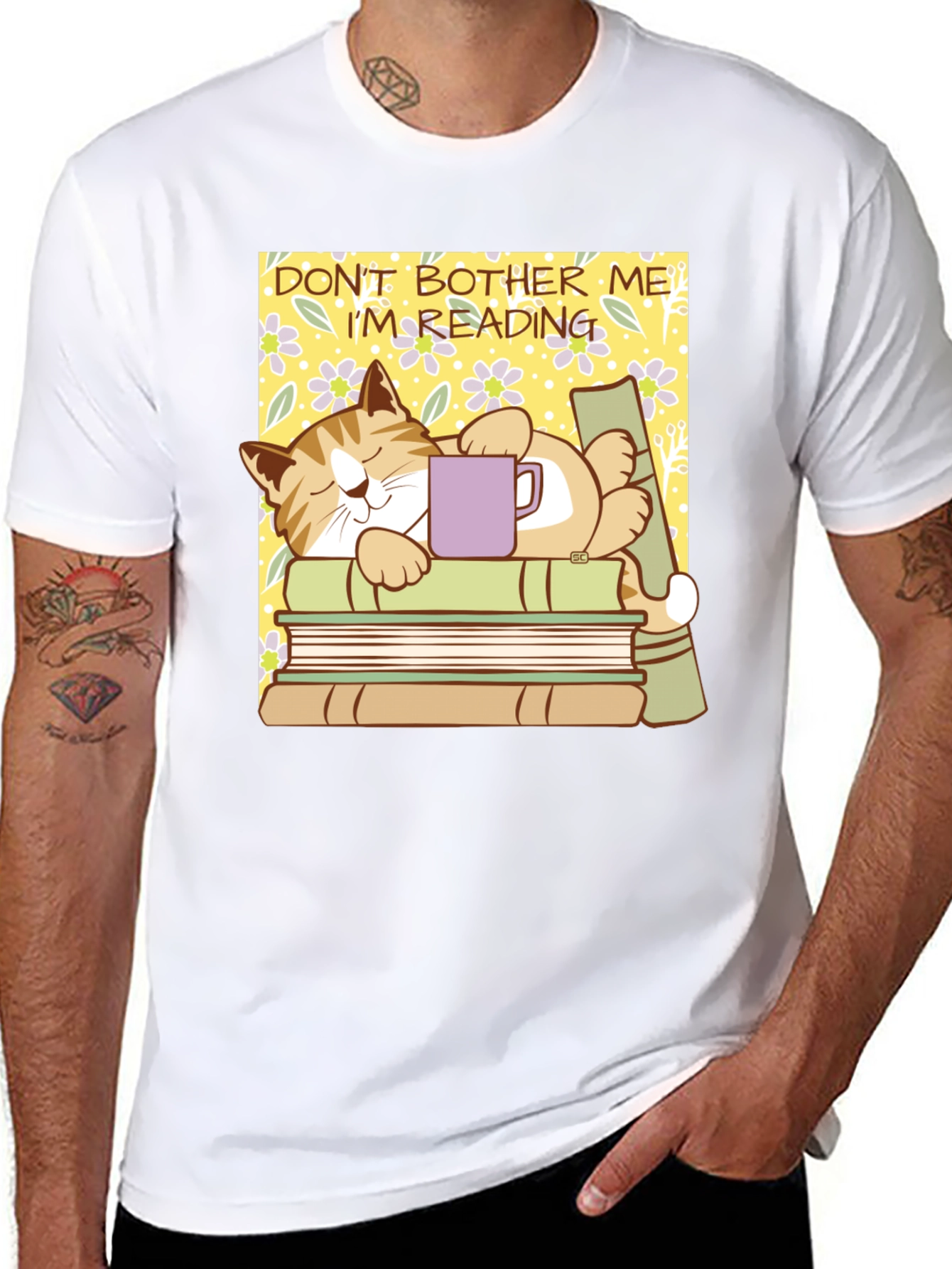 Dont Bother Me Im Reading Cat T-Shirt