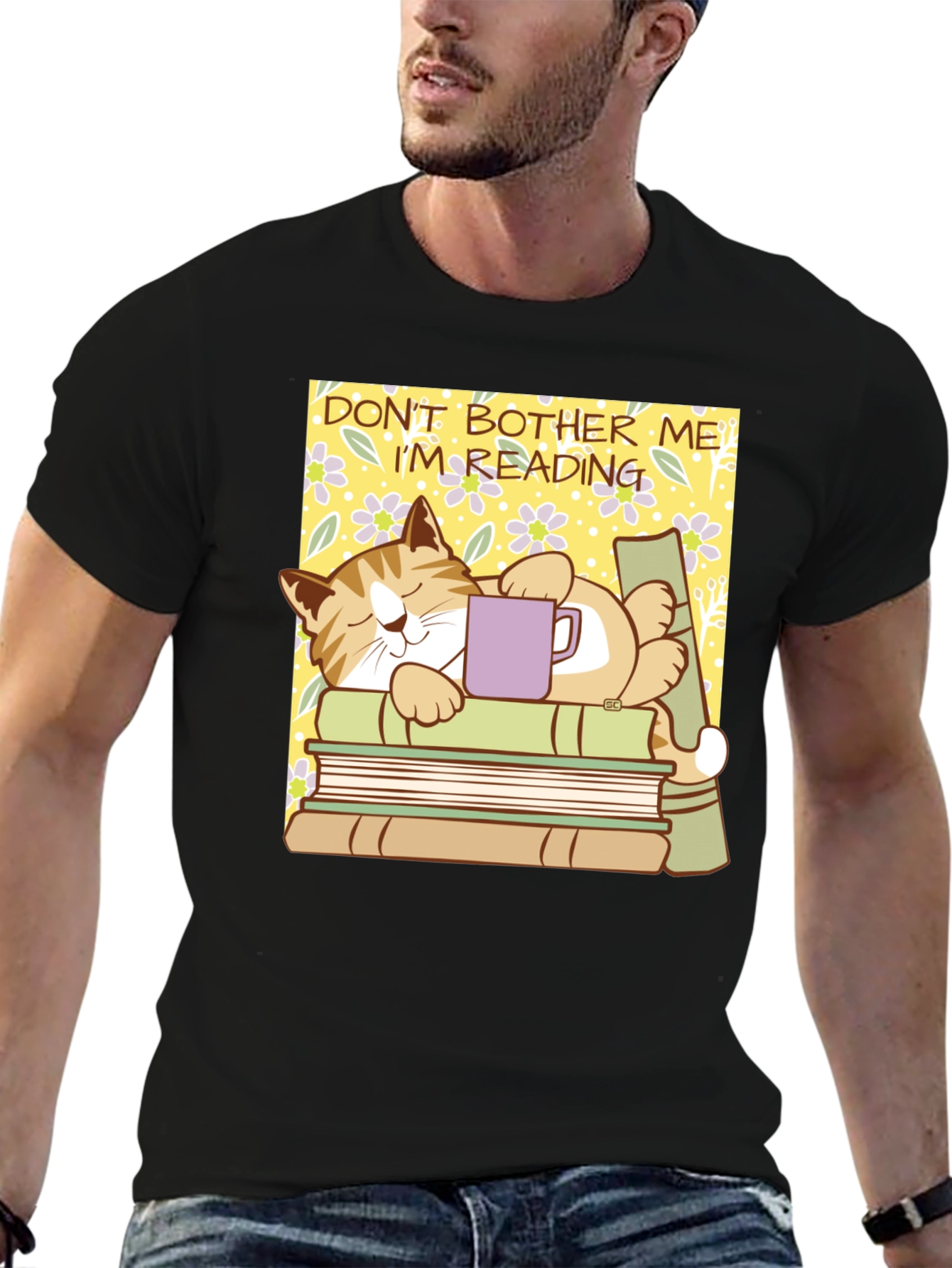 Dont Bother Me Im Reading Cat T-Shirt