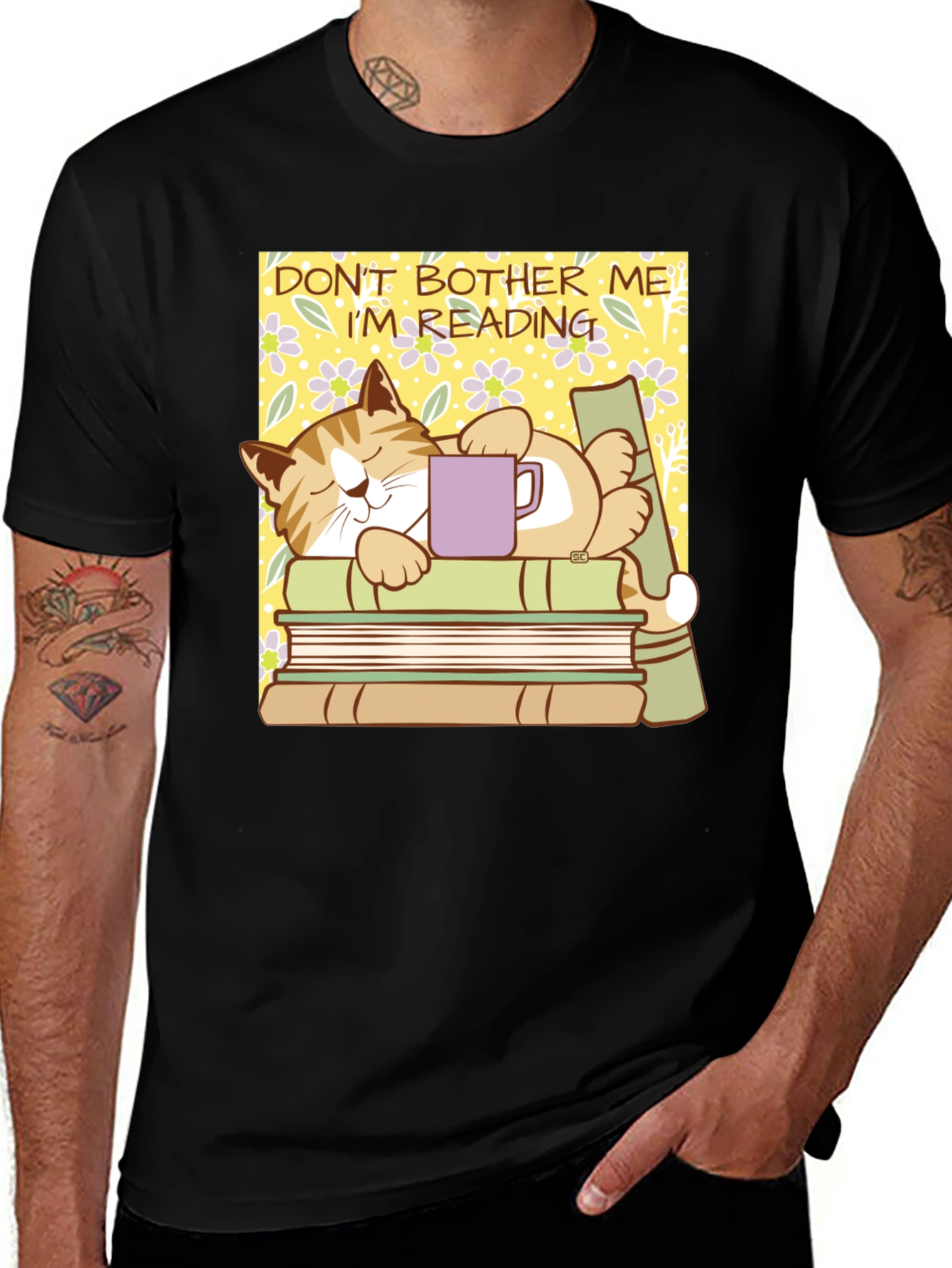 Dont Bother Me Im Reading Cat T-Shirt