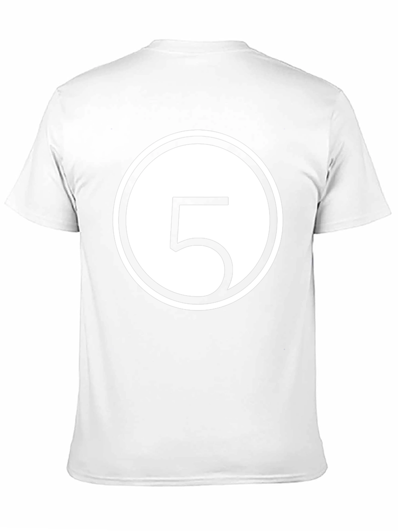 Number 5 Graphic T-Shirt - Casual Black Tee