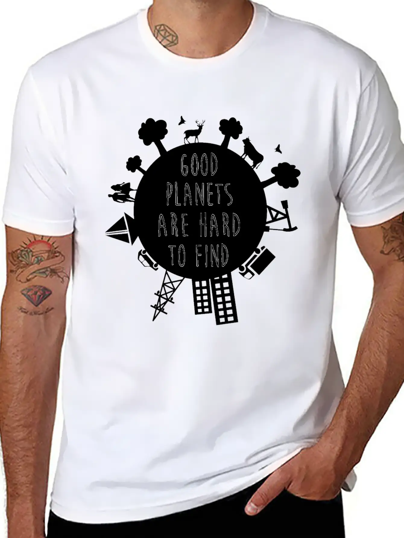 Planet B? Basic Graphic T-Shirt – Daily Comfort In Soft Cotton