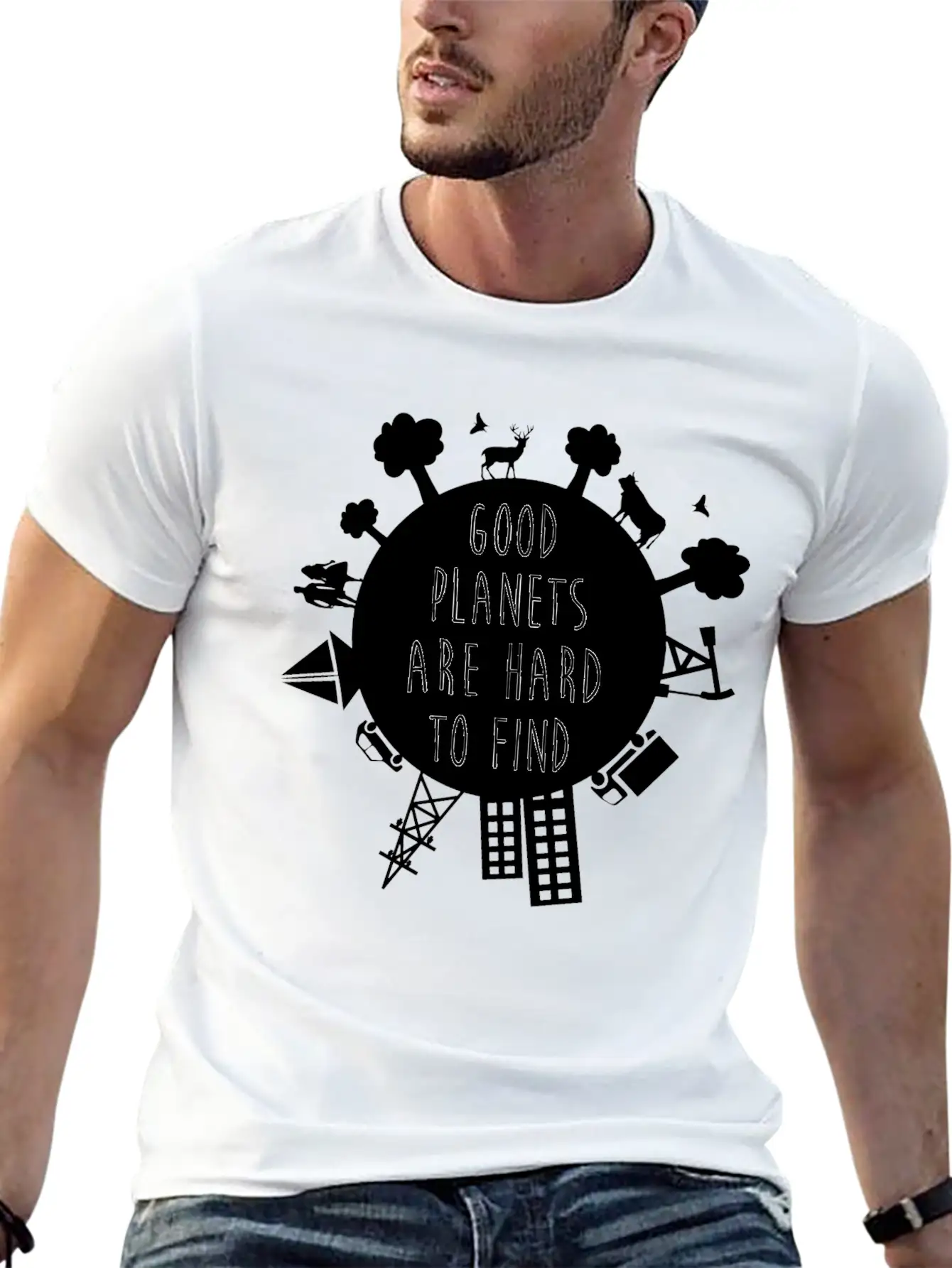 Planet B? Basic Graphic T-Shirt – Daily Comfort In Soft Cotton
