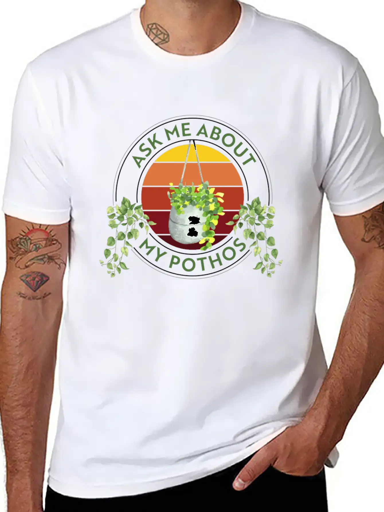 Plant, Plant Philodendron, Cactus Stylish Everyday T-Shirt – Unisex Basic Cotton Tee