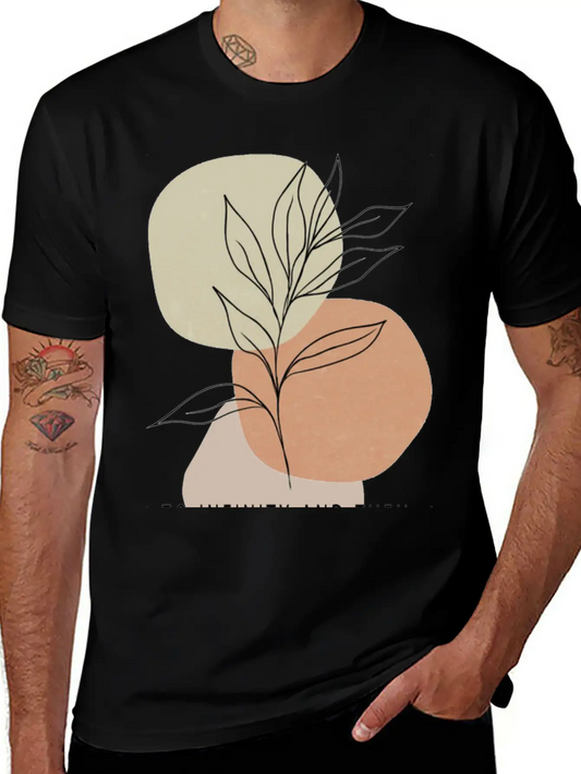 Plants Forever With One Line To Infinity And Then Timeless Short Sleeve Tee – Comfy And Minimalist Design