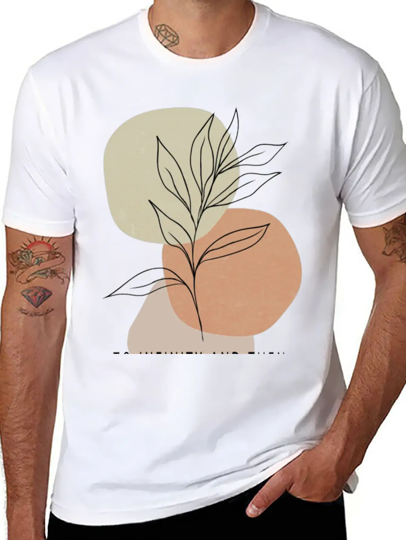 Plants Forever With One Line To Infinity And Then Timeless Short Sleeve Tee – Comfy And Minimalist Design