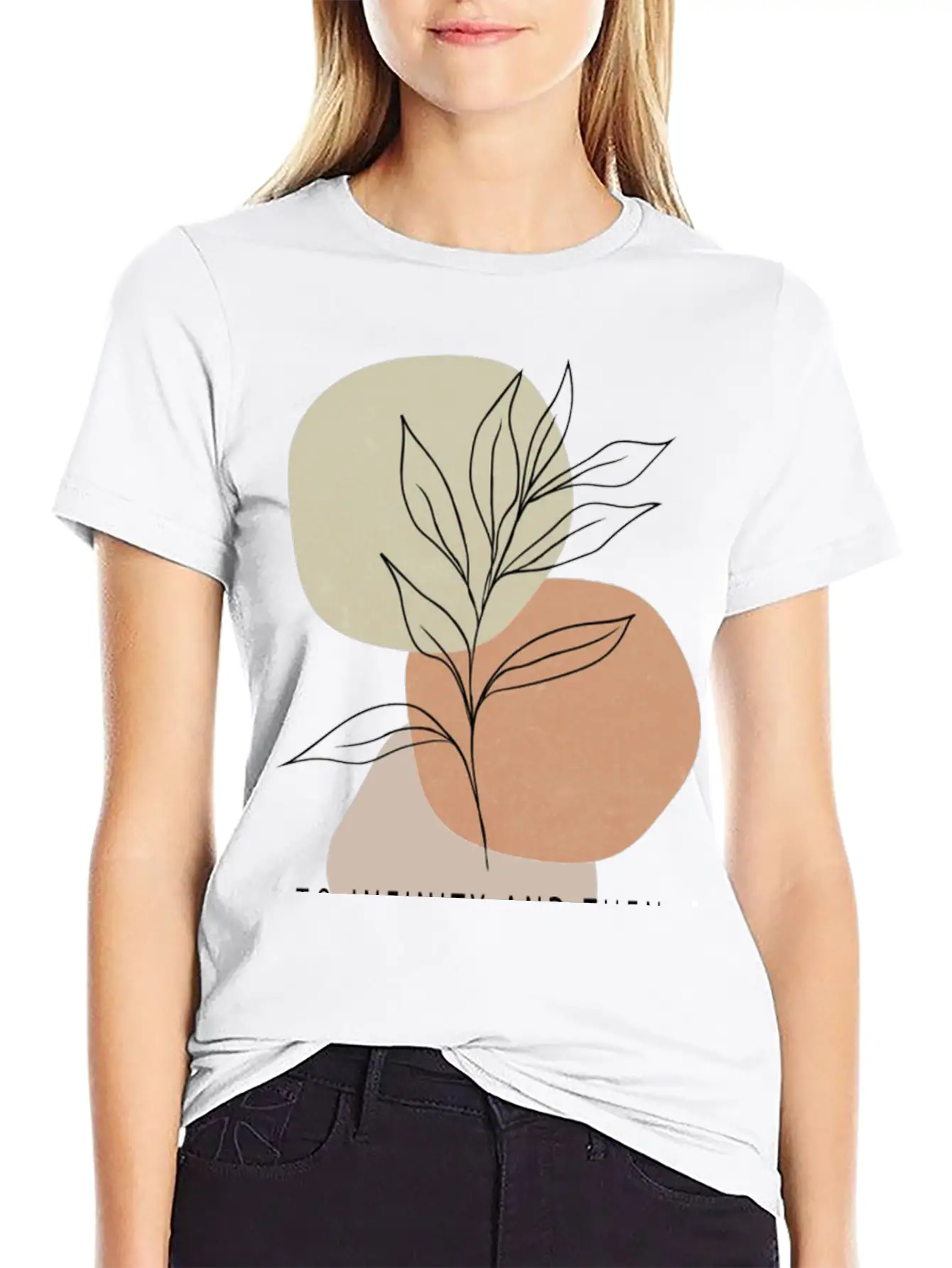 Plants Forever With One Line To Infinity And Then Timeless Short Sleeve Tee – Comfy And Minimalist Design