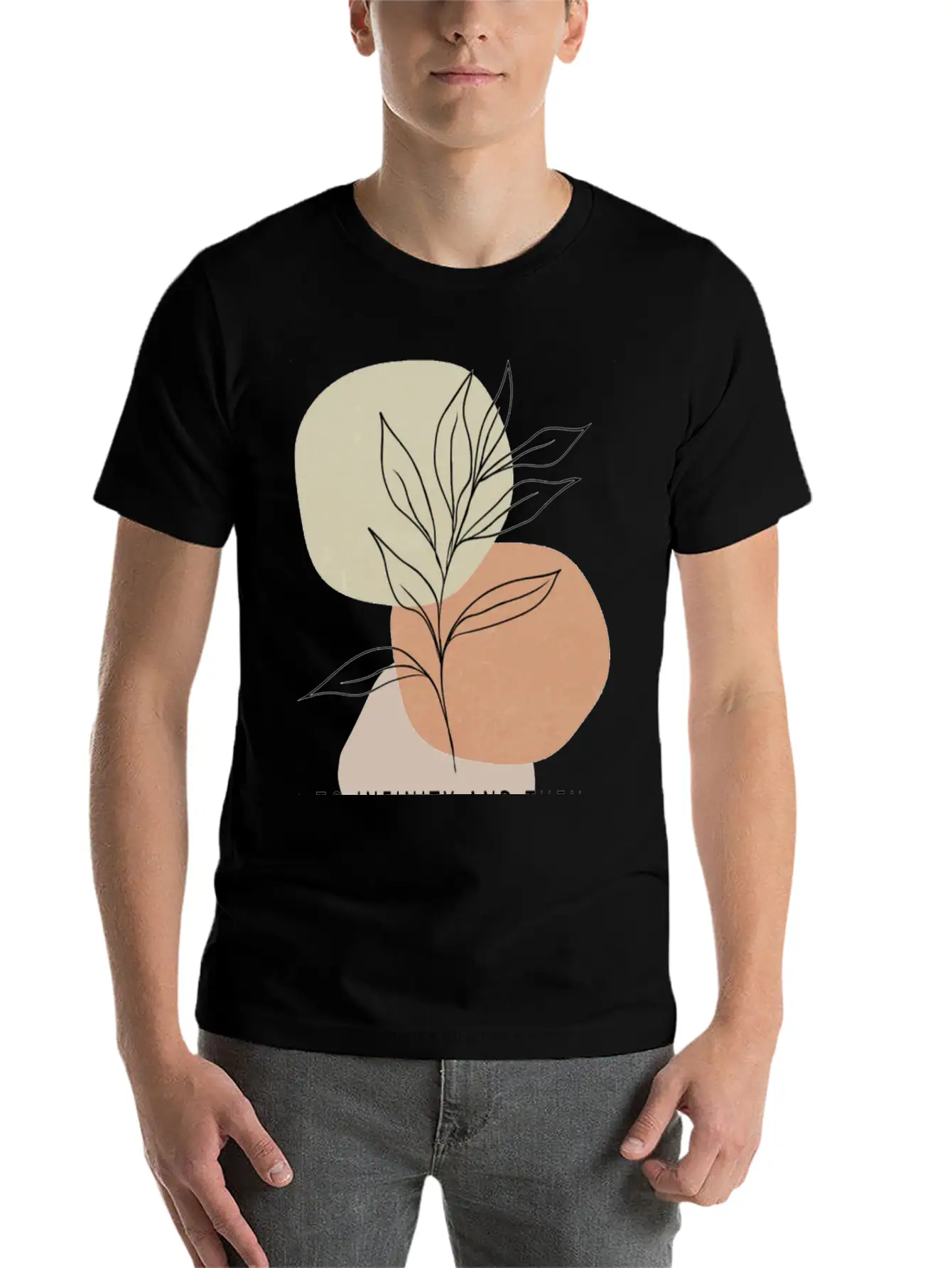 Plants Forever With One Line To Infinity And Then Timeless Short Sleeve Tee – Comfy And Minimalist Design
