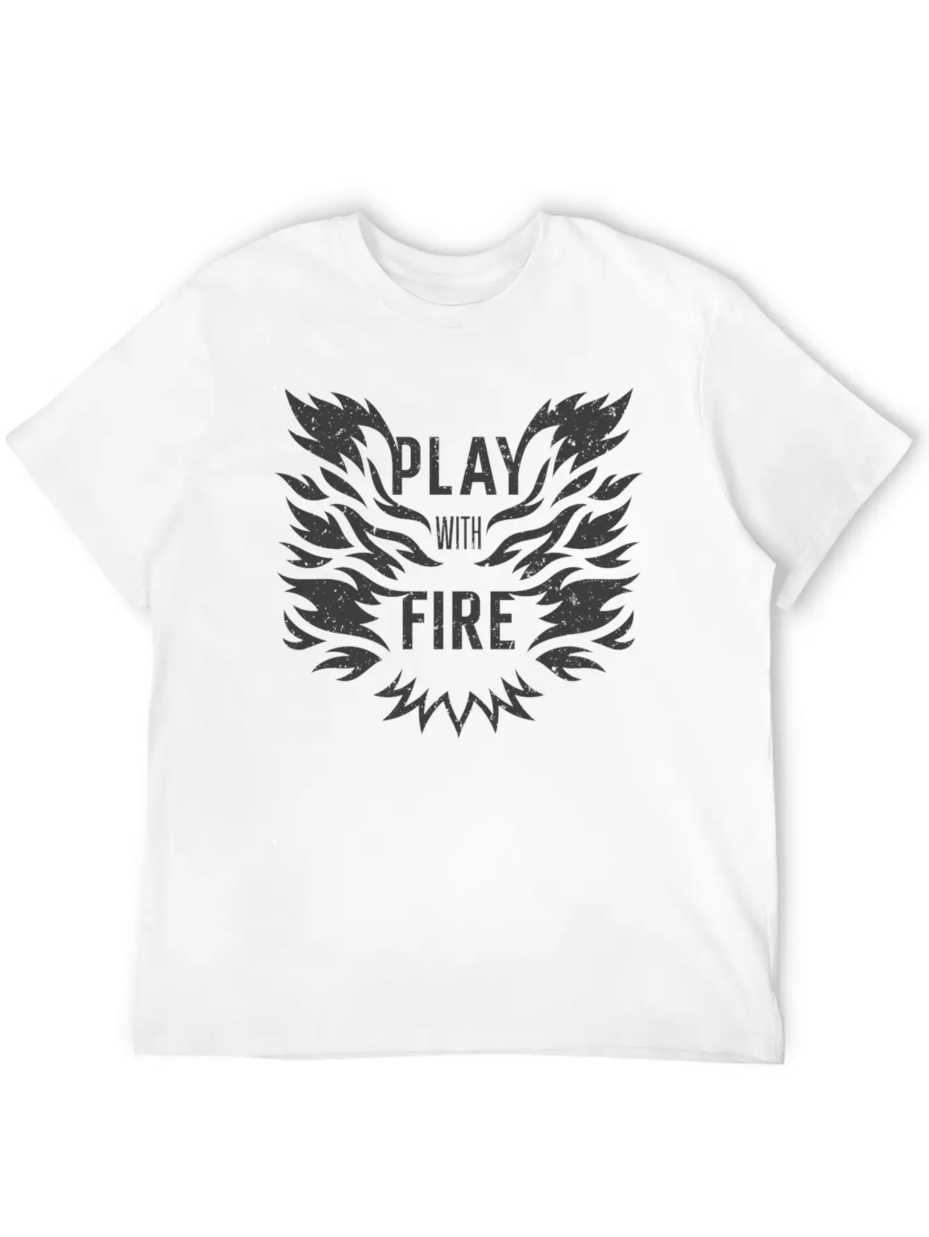 Play With Fire Comfortable Minimalist Graphic Tee – Summer Style Essential