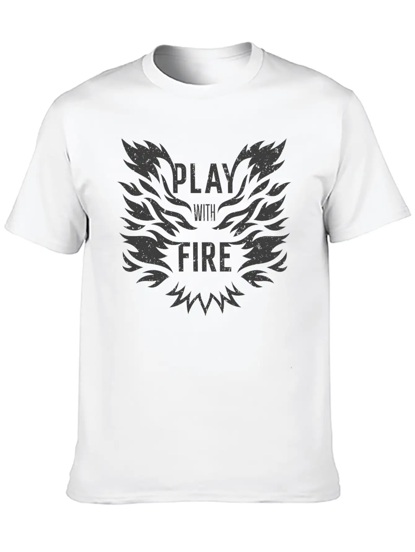 Play With Fire Comfortable Minimalist Graphic Tee – Summer Style Essential