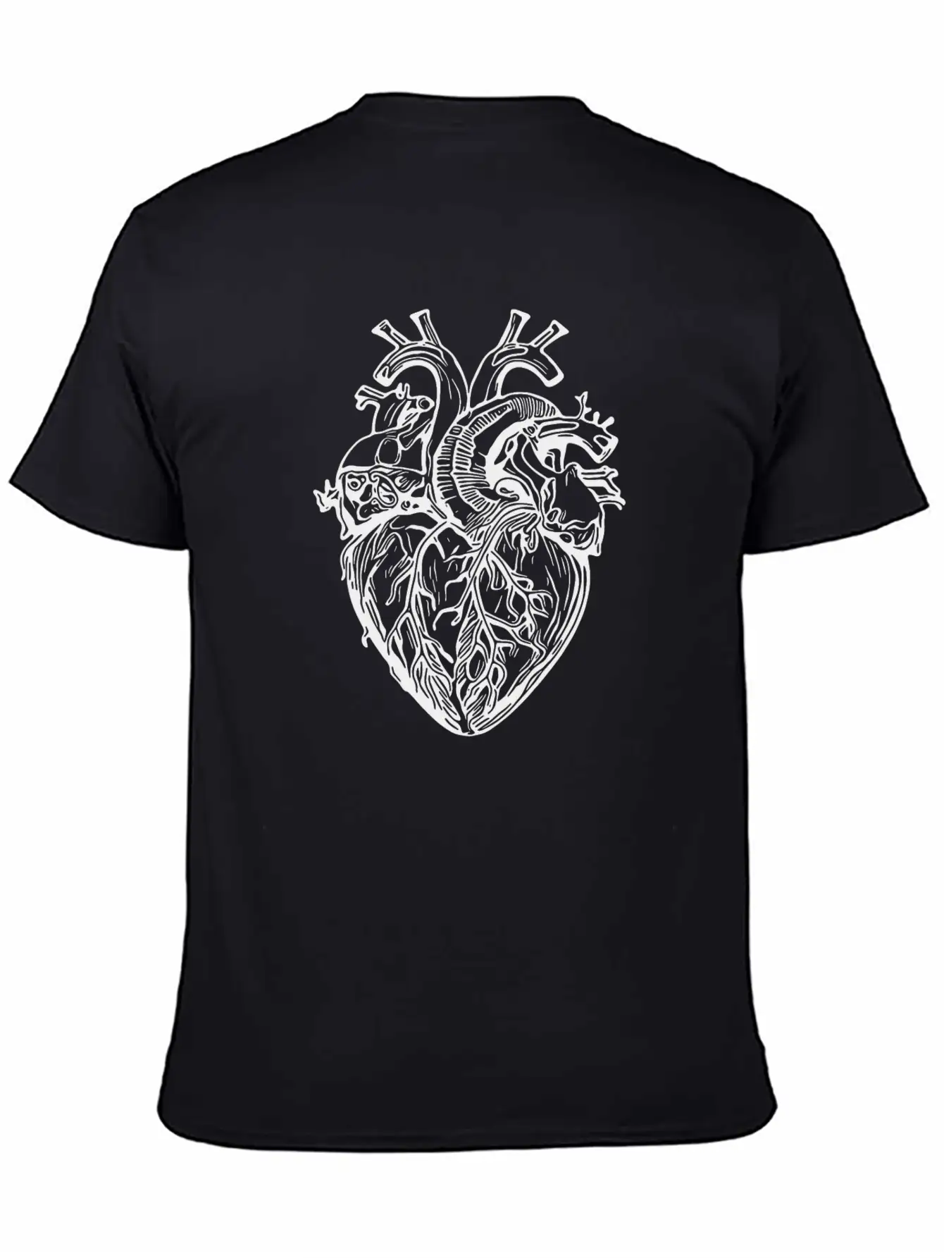Playful Realistic Tattoo Shape Heart Unisex Casual T-Shirt – Clean Design For Daily Comfort