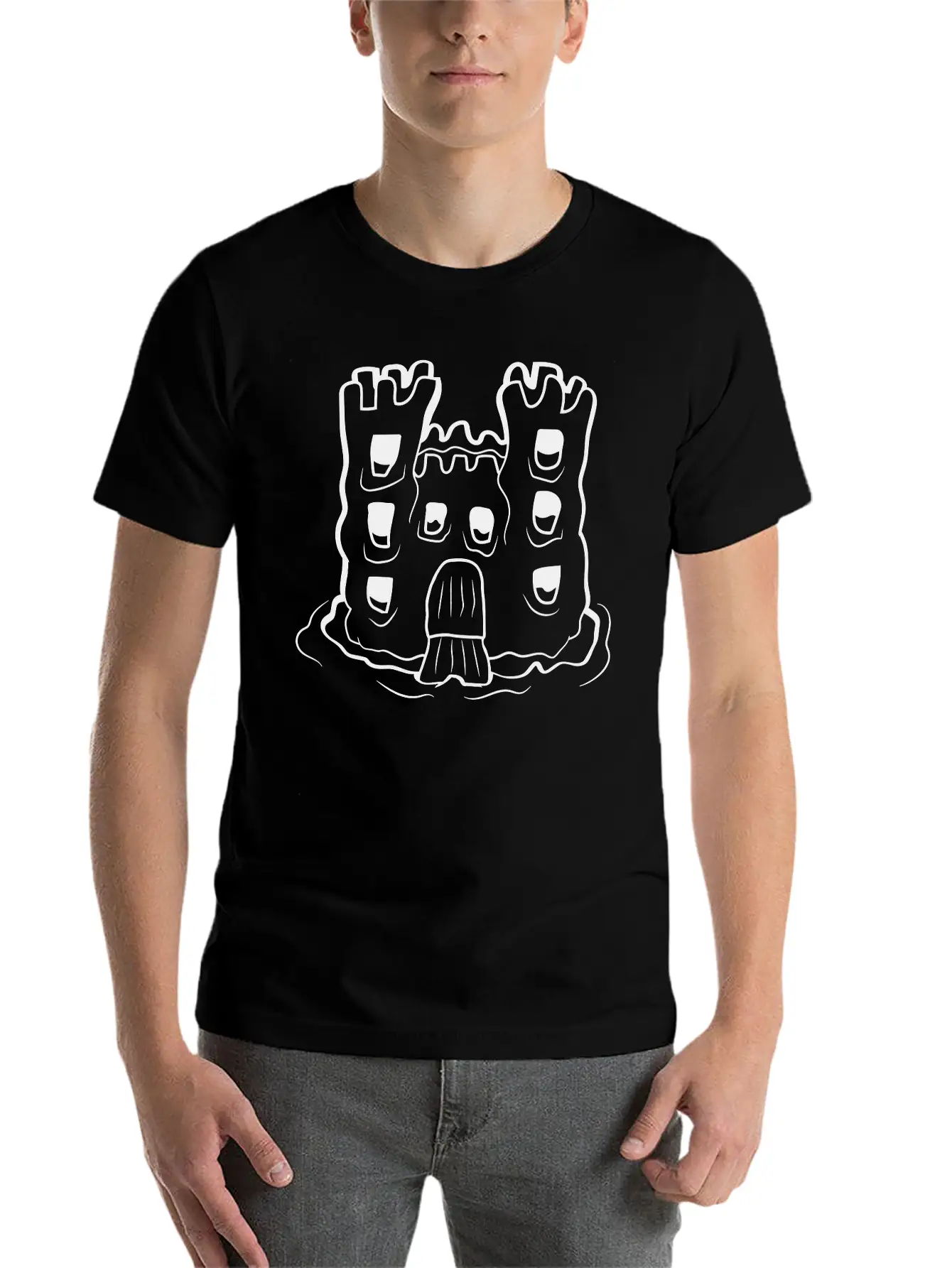 Playground Sand Castle Unisex Short Sleeve Soft Cotton T-Shirt – Casual Everyday Wear