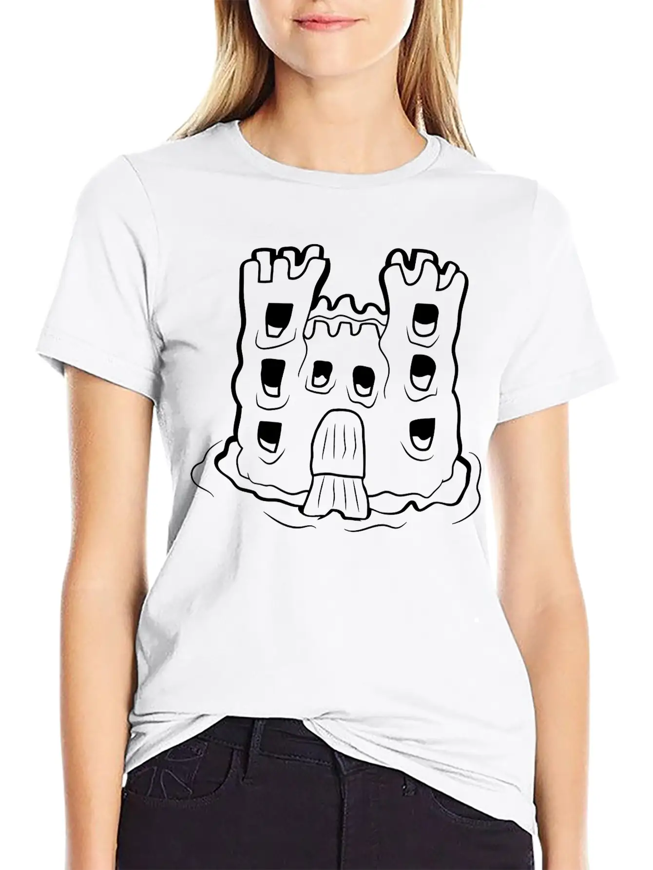 Playground Sand Castle Unisex Short Sleeve Soft Cotton T-Shirt – Casual Everyday Wear