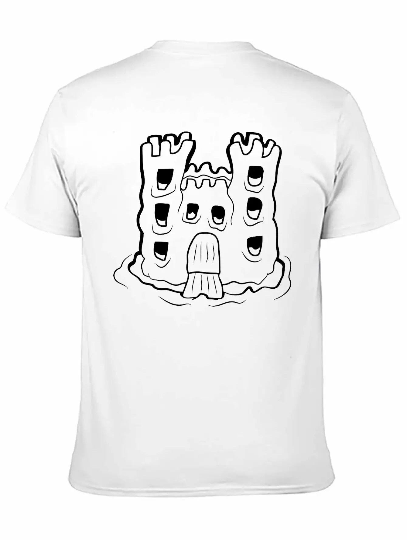 Playground Sand Castle Unisex Short Sleeve Soft Cotton T-Shirt – Casual Everyday Wear