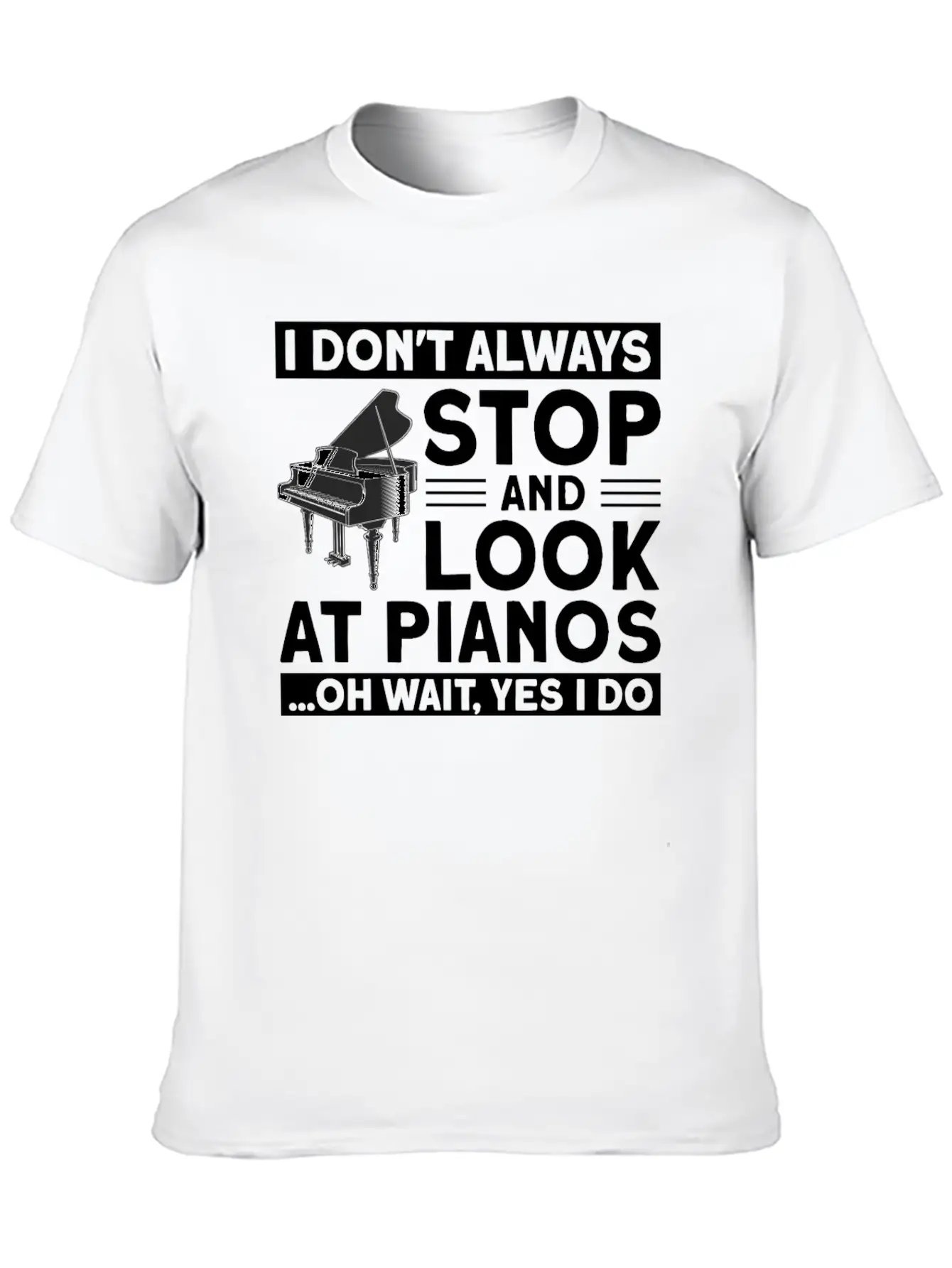 Playing Piano Pianist Piano Essential Unisex Summer Tee – Soft Cotton Casual Fit