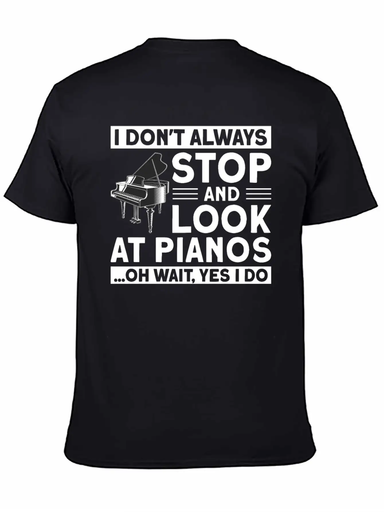 Playing Piano Pianist Piano Essential Unisex Summer Tee – Soft Cotton Casual Fit