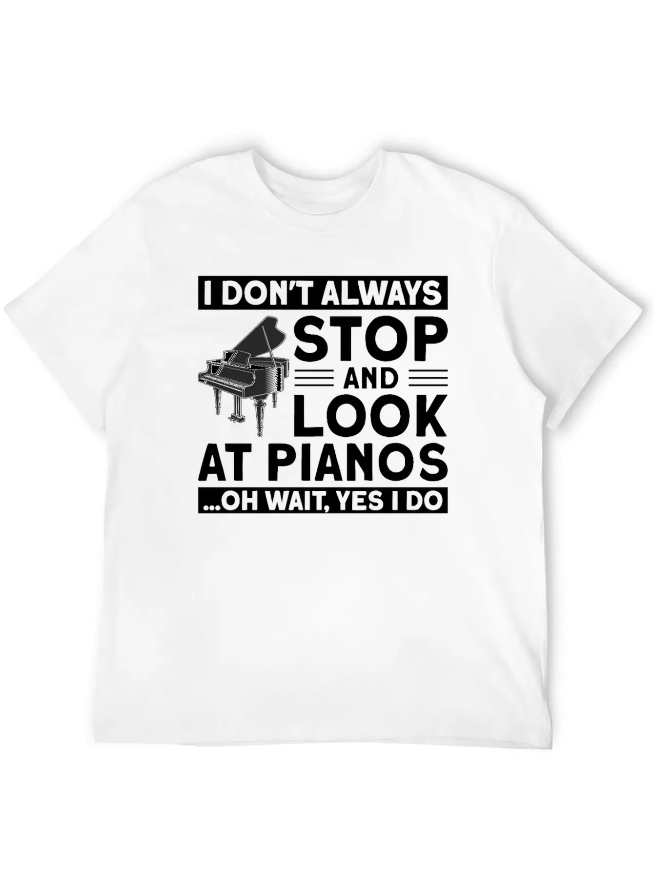 Playing Piano Pianist Piano Essential Unisex Summer Tee – Soft Cotton Casual Fit
