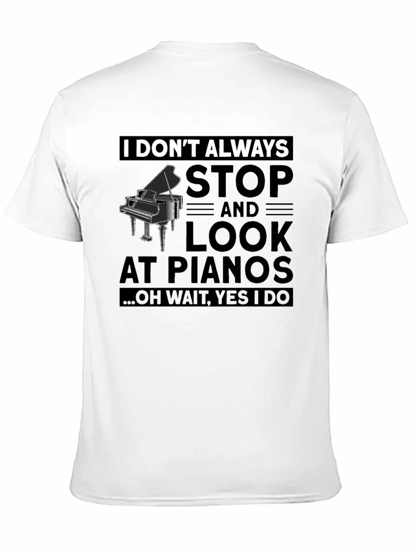 Playing Piano Pianist Piano Essential Unisex Summer Tee – Soft Cotton Casual Fit
