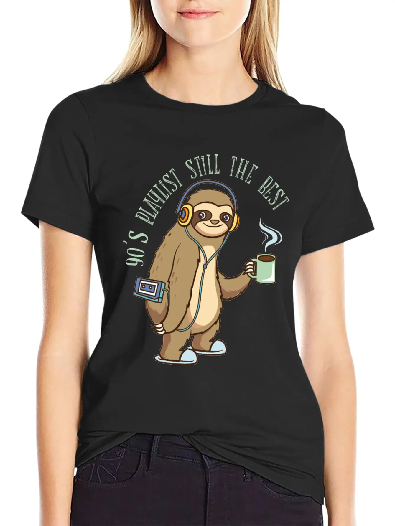 Playlist - 90's Songs Coffee Walkman - Zoo Comfortable Minimalist Graphic Tee – Summer Style Essential