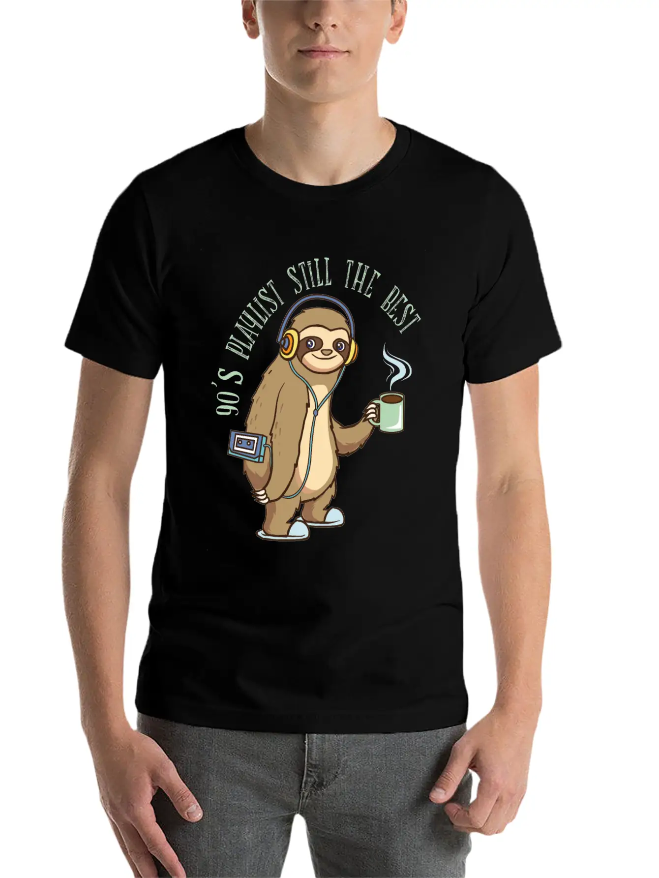 Playlist - 90's Songs Coffee Walkman - Zoo Comfortable Minimalist Graphic Tee – Summer Style Essential