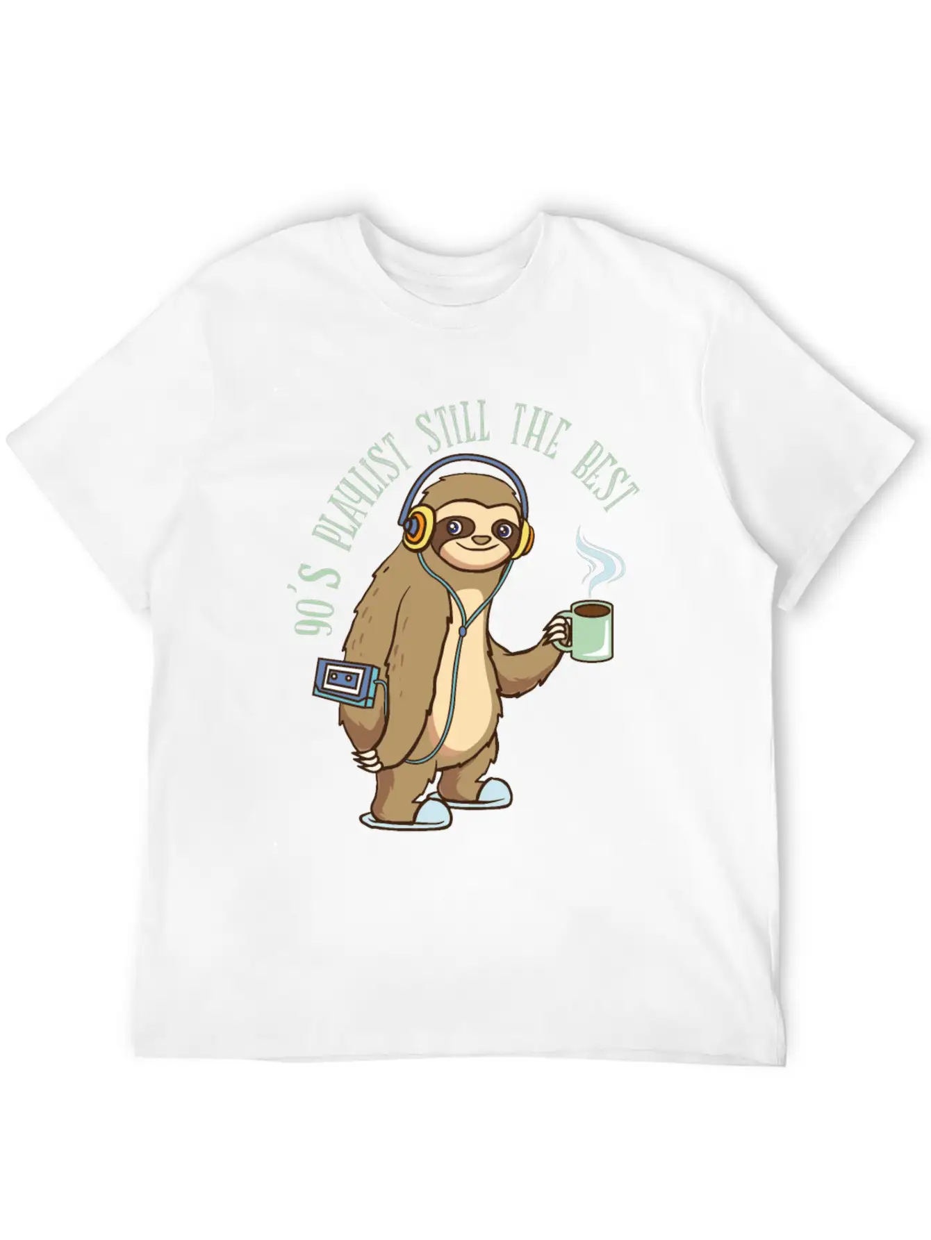 Playlist - 90's Songs Coffee Walkman - Zoo Comfortable Minimalist Graphic Tee – Summer Style Essential
