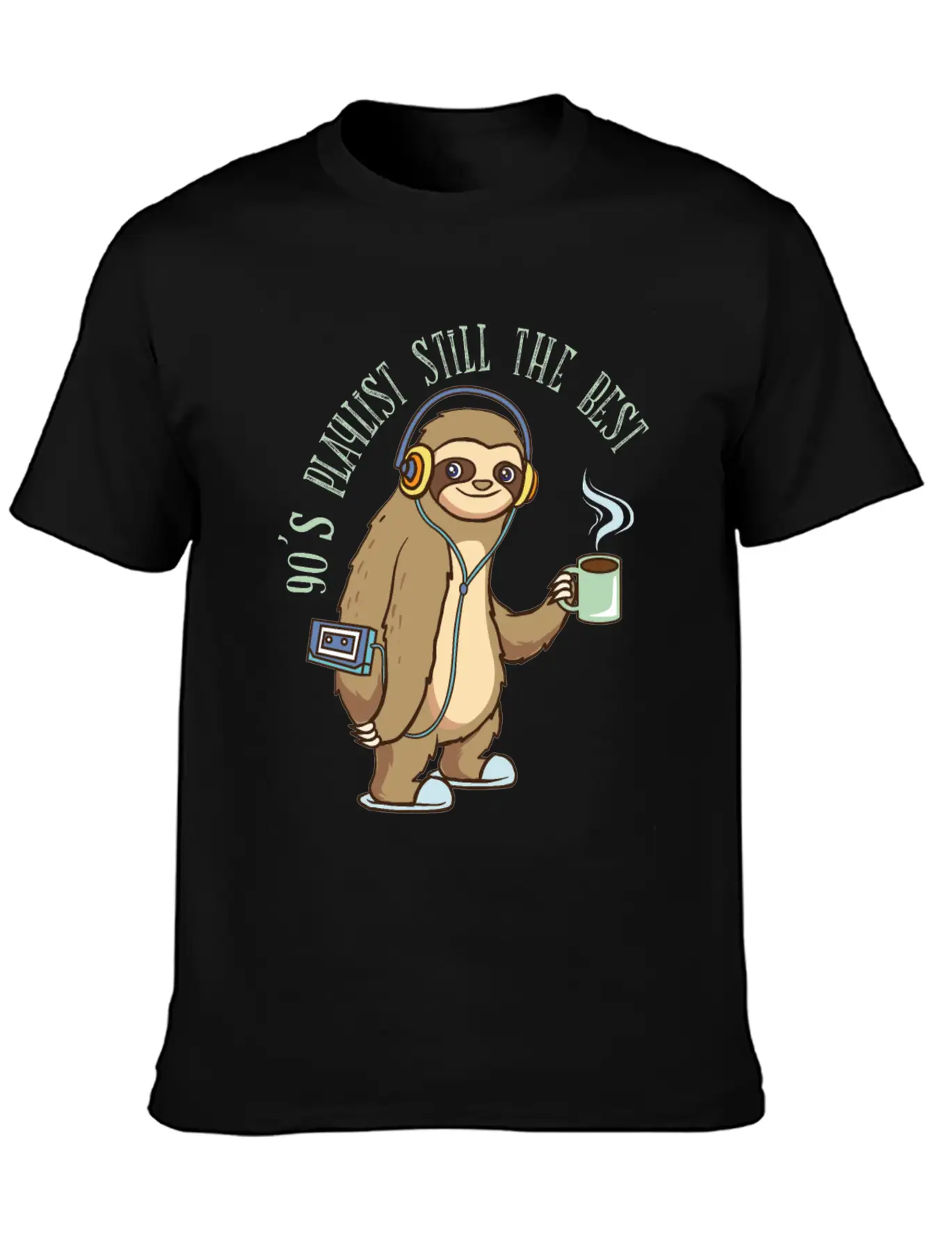 Playlist - 90's Songs Coffee Walkman - Zoo Comfortable Minimalist Graphic Tee – Summer Style Essential