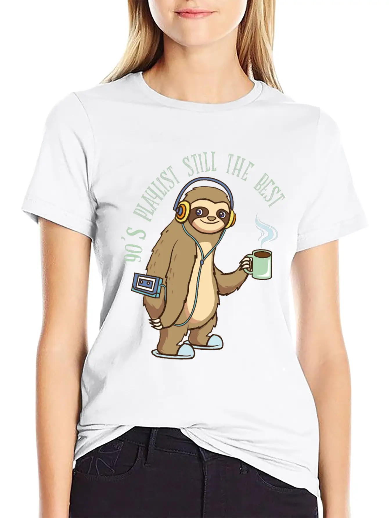 Playlist - 90's Songs Coffee Walkman - Zoo Comfortable Minimalist Graphic Tee – Summer Style Essential