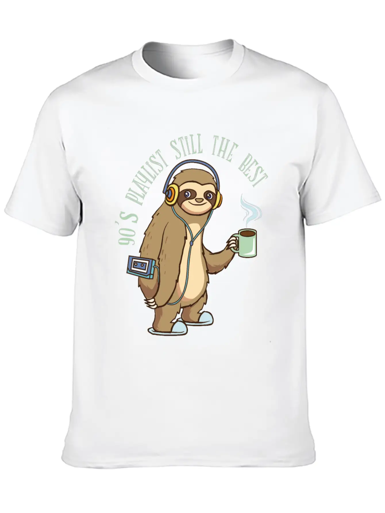 Playlist - 90's Songs Coffee Walkman - Zoo Comfortable Minimalist Graphic Tee – Summer Style Essential