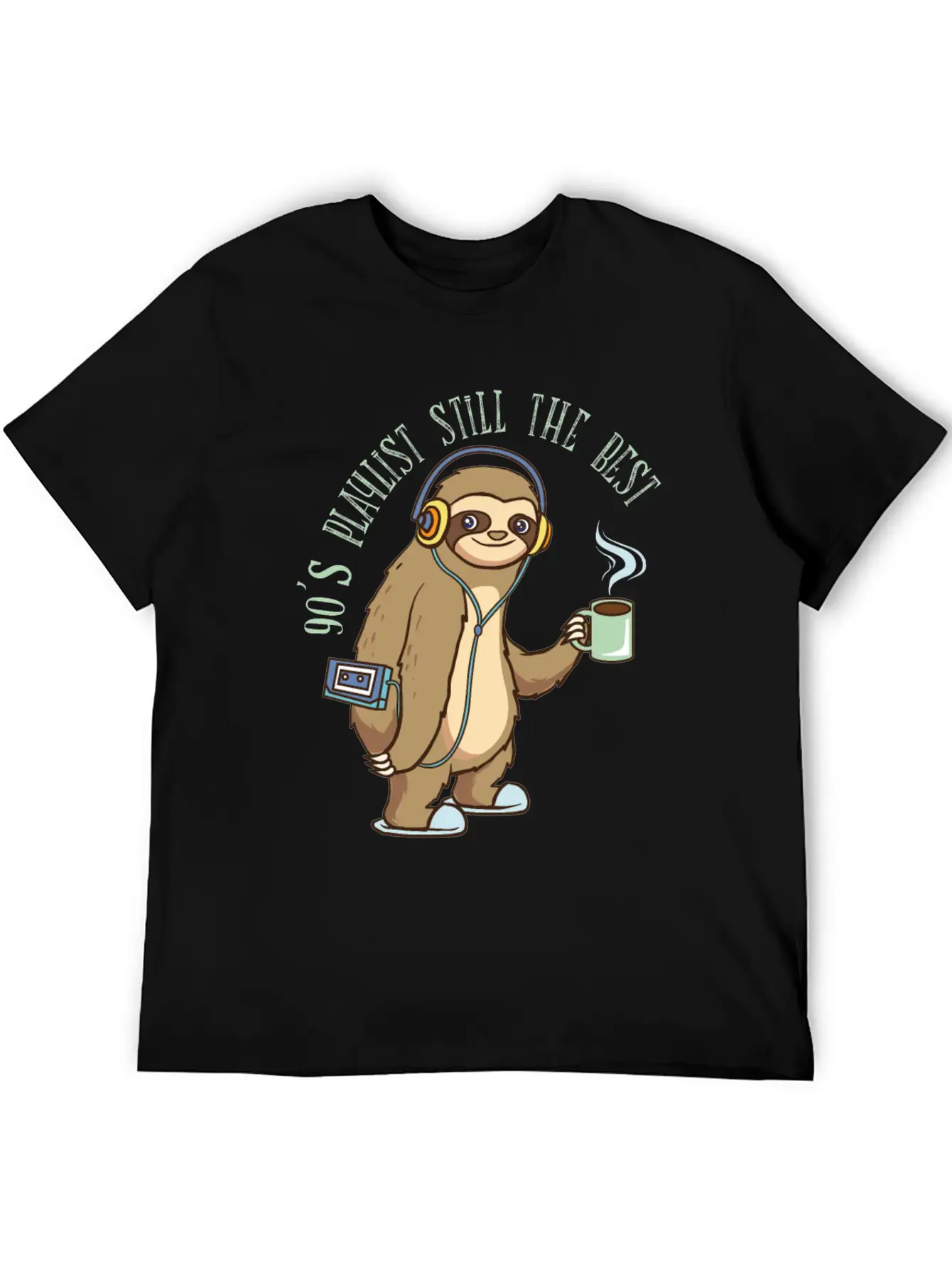 Playlist - 90's Songs Coffee Walkman - Zoo Comfortable Minimalist Graphic Tee – Summer Style Essential