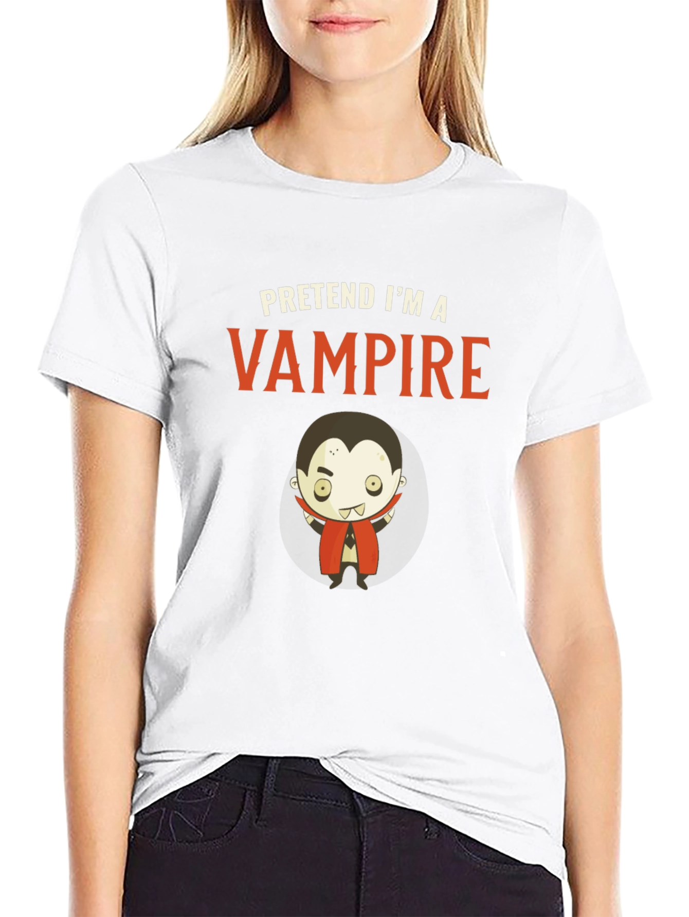 Pretend Im A Vampire - Funny Halloween T-Shirt