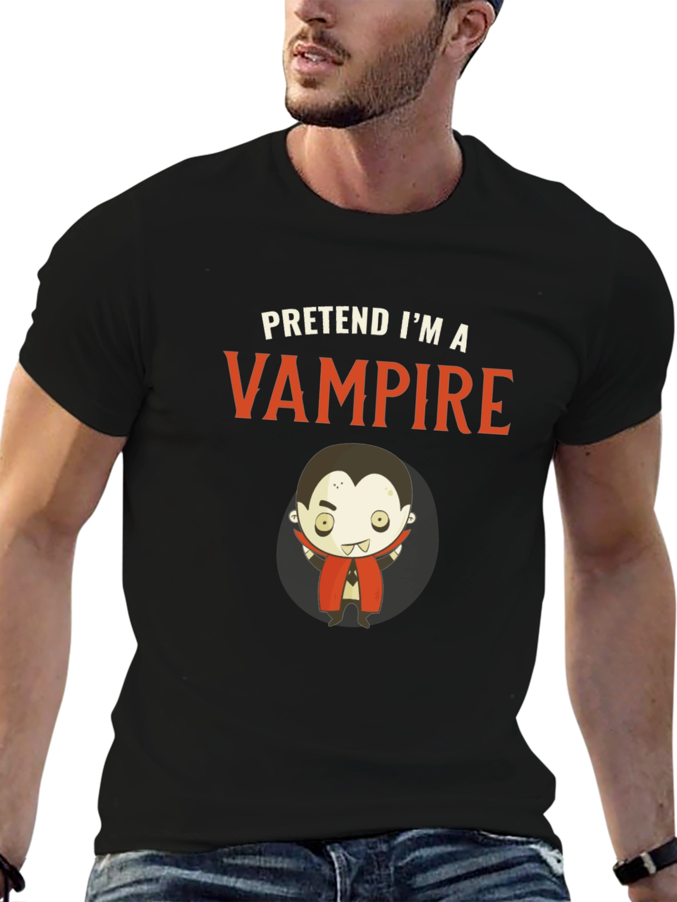Pretend Im A Vampire - Funny Halloween T-Shirt