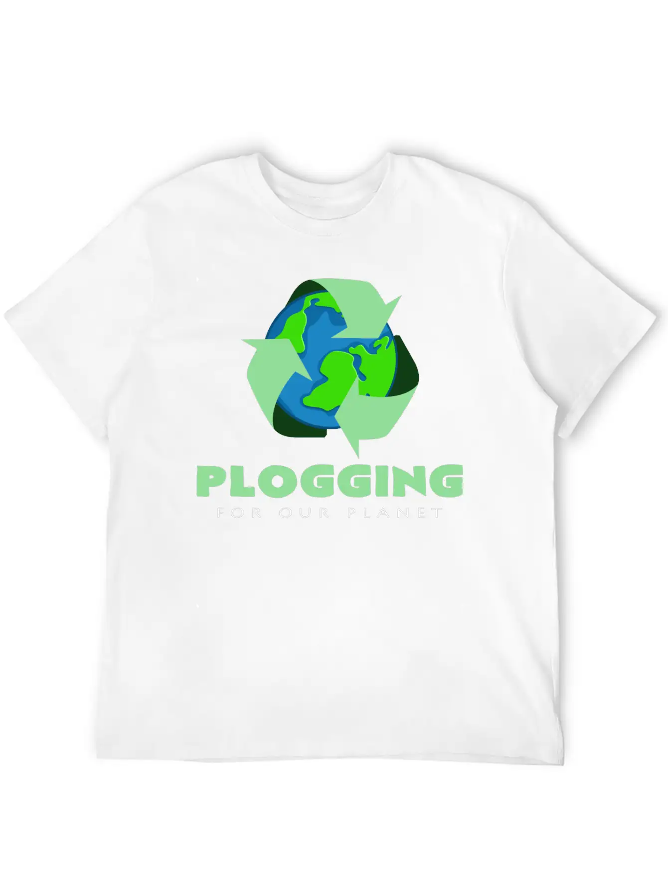 Plogging For Jogging Our Planet Basic Graphic T-Shirt – Daily Comfort In Soft Cotton