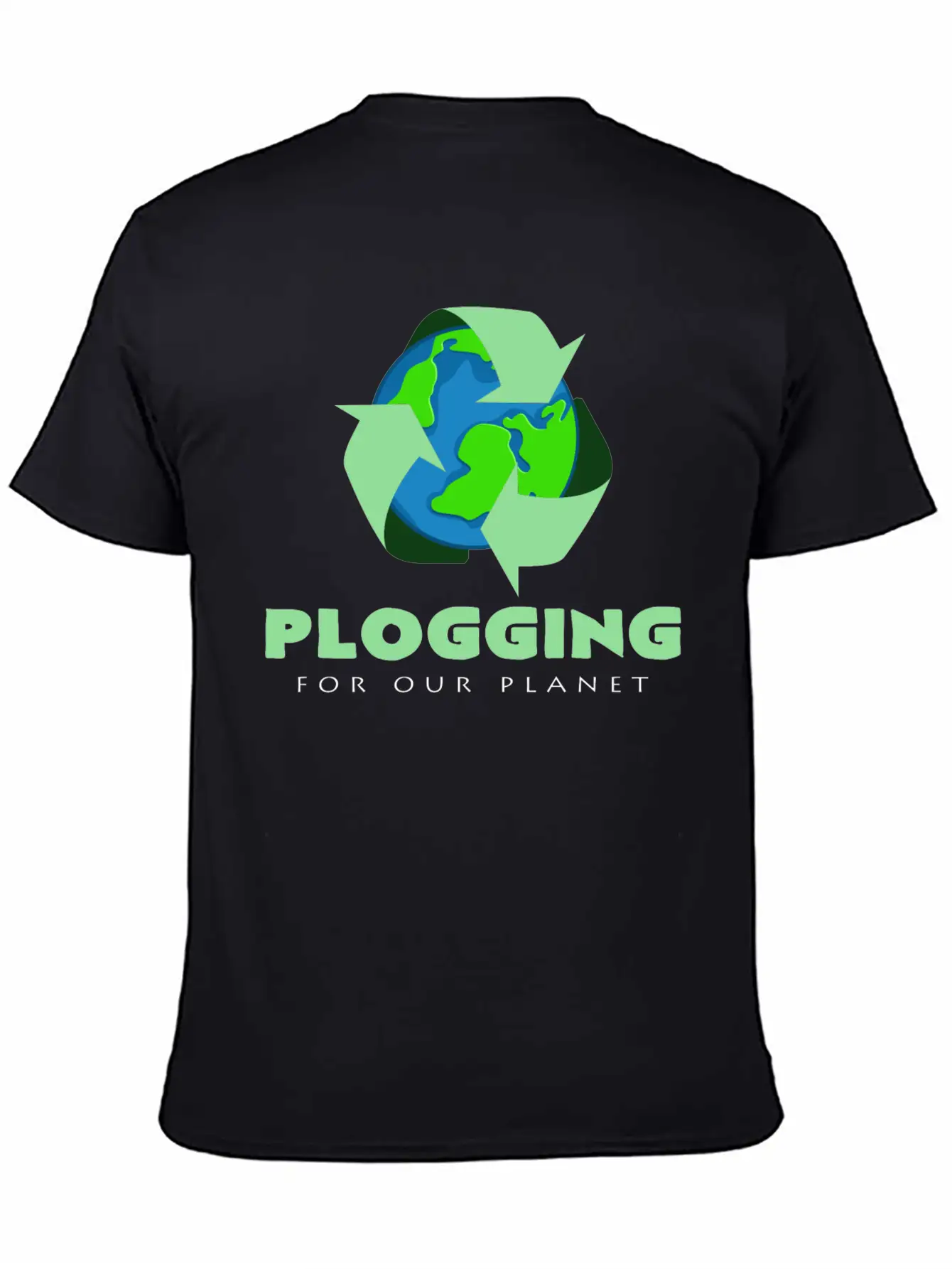 Plogging For Jogging Our Planet Basic Graphic T-Shirt – Daily Comfort In Soft Cotton
