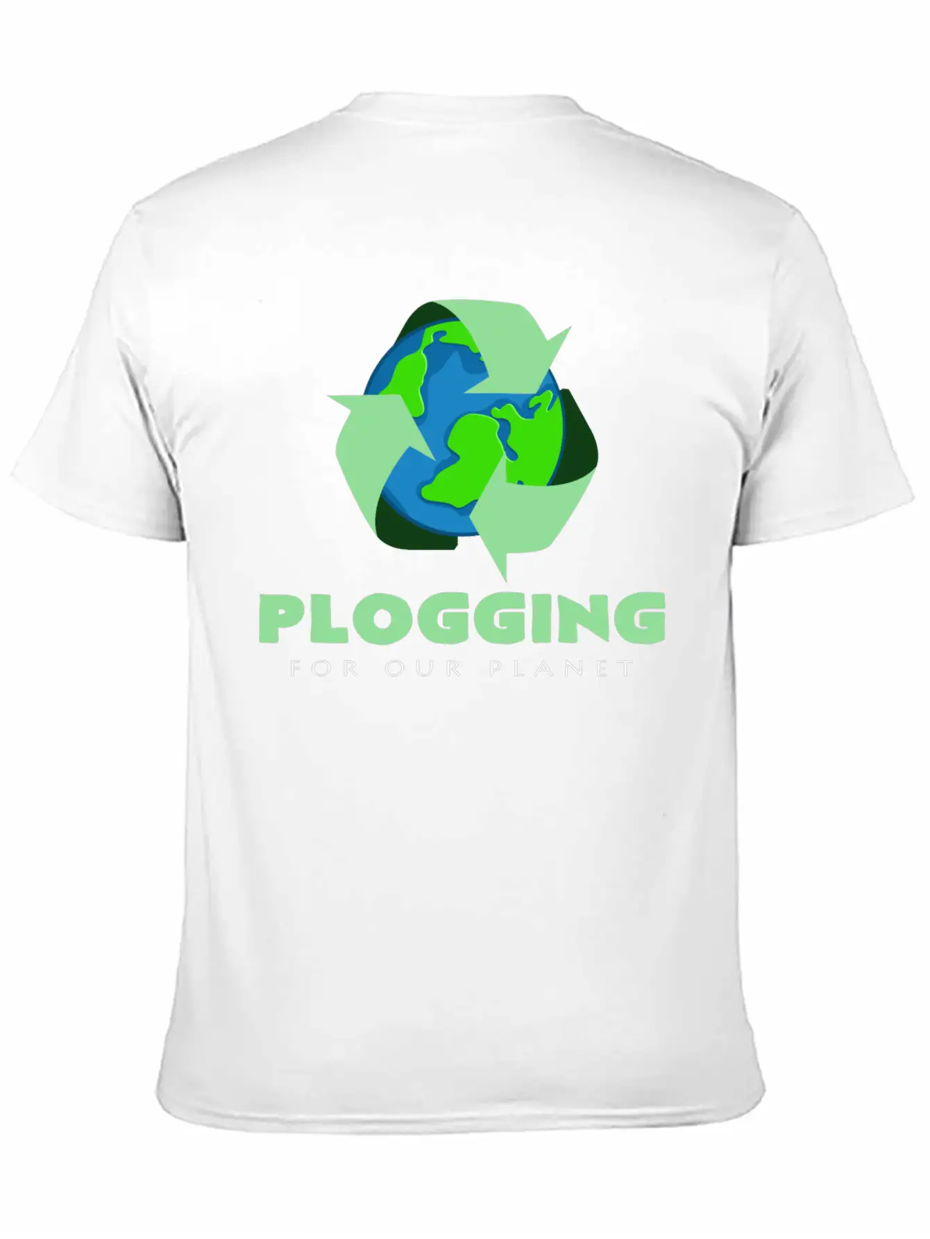 Plogging For Jogging Our Planet Basic Graphic T-Shirt – Daily Comfort In Soft Cotton