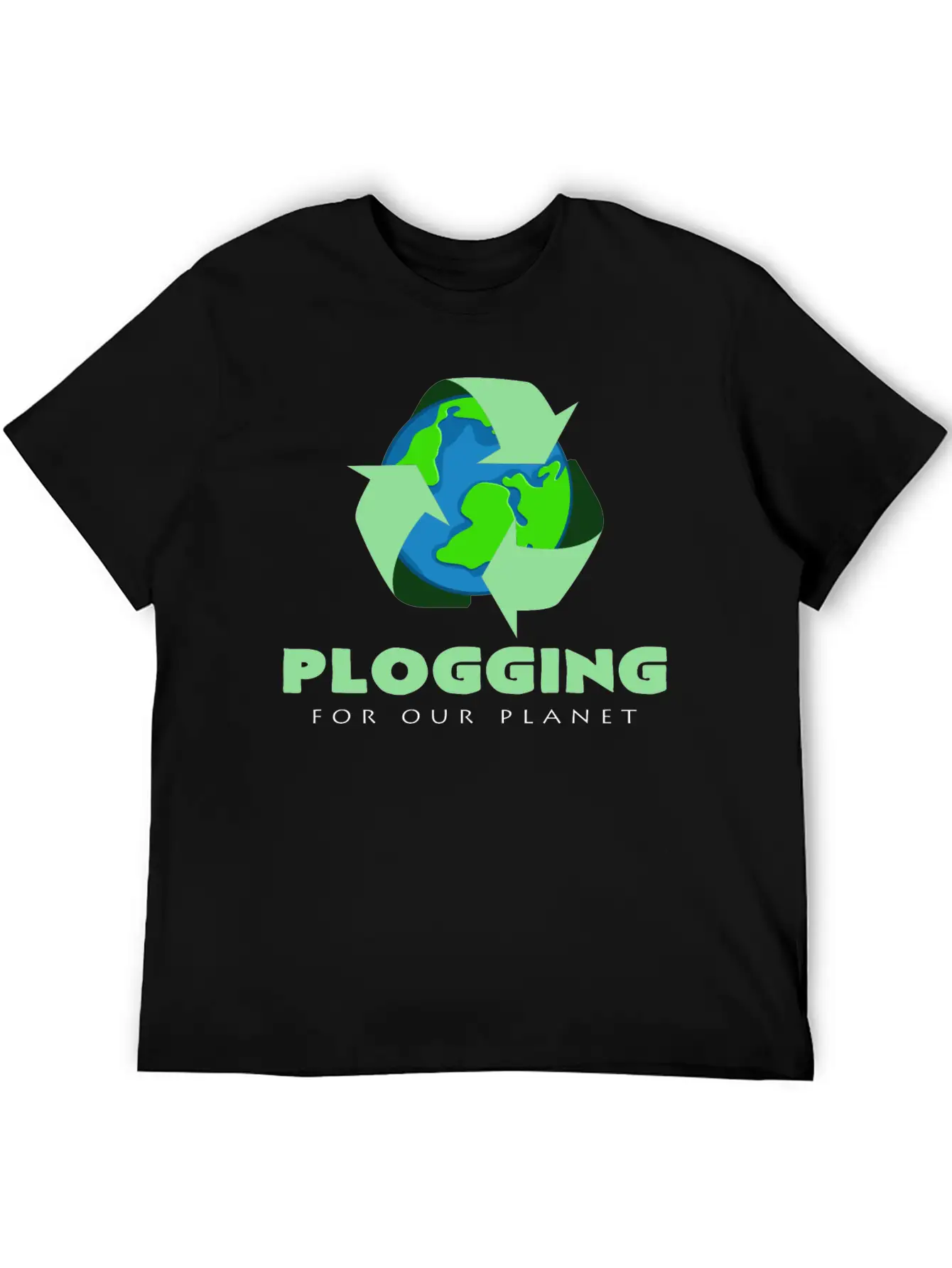 Plogging For Jogging Our Planet Basic Graphic T-Shirt – Daily Comfort In Soft Cotton