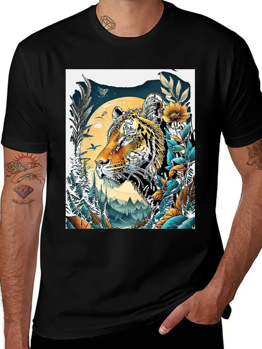 Tiger Graphic Tee - Nature Inspired Design