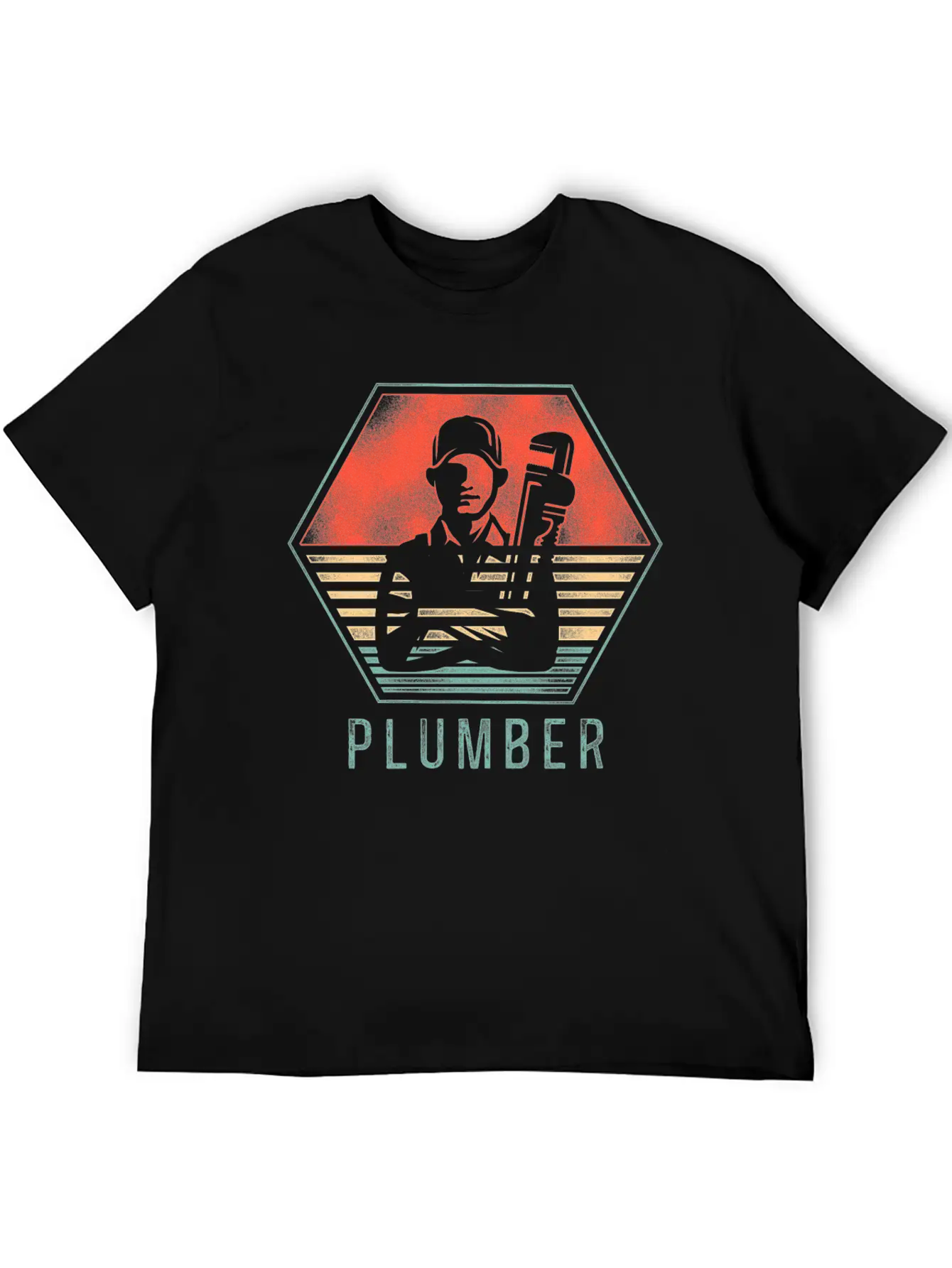 Plumbing Plumber Retro Vintage Unisex Short Sleeve Soft Cotton T-Shirt – Casual Everyday Wear