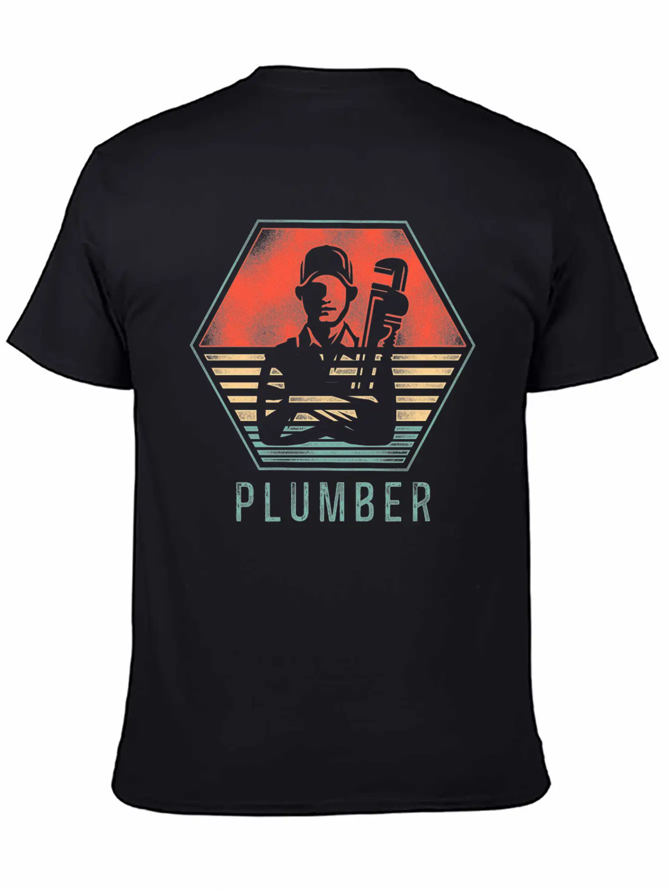Plumbing Plumber Retro Vintage Unisex Short Sleeve Soft Cotton T-Shirt – Casual Everyday Wear