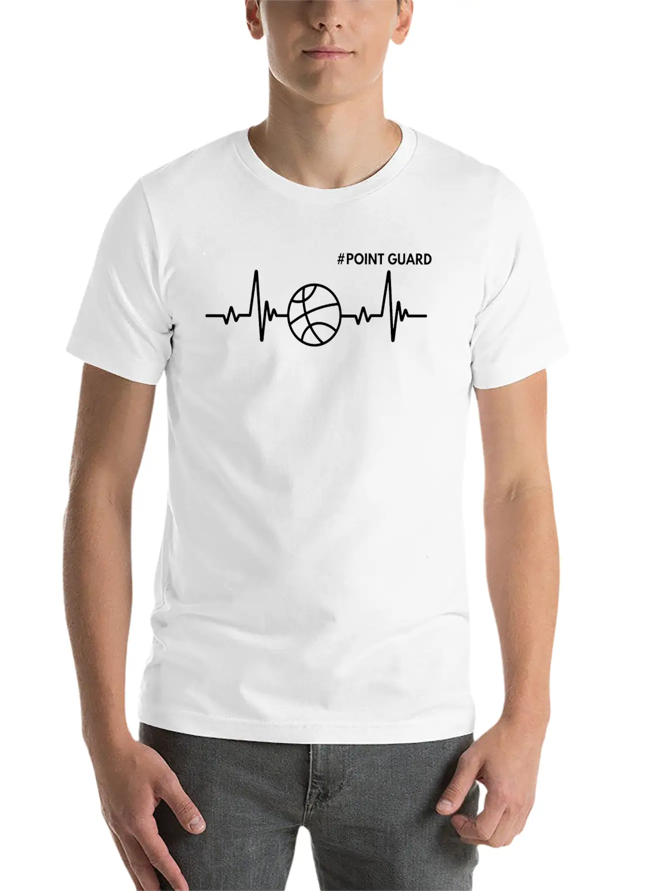 Point Guard The Heartbeat Of The Team Timeless Short Sleeve Tee – Comfy And Minimalist Design