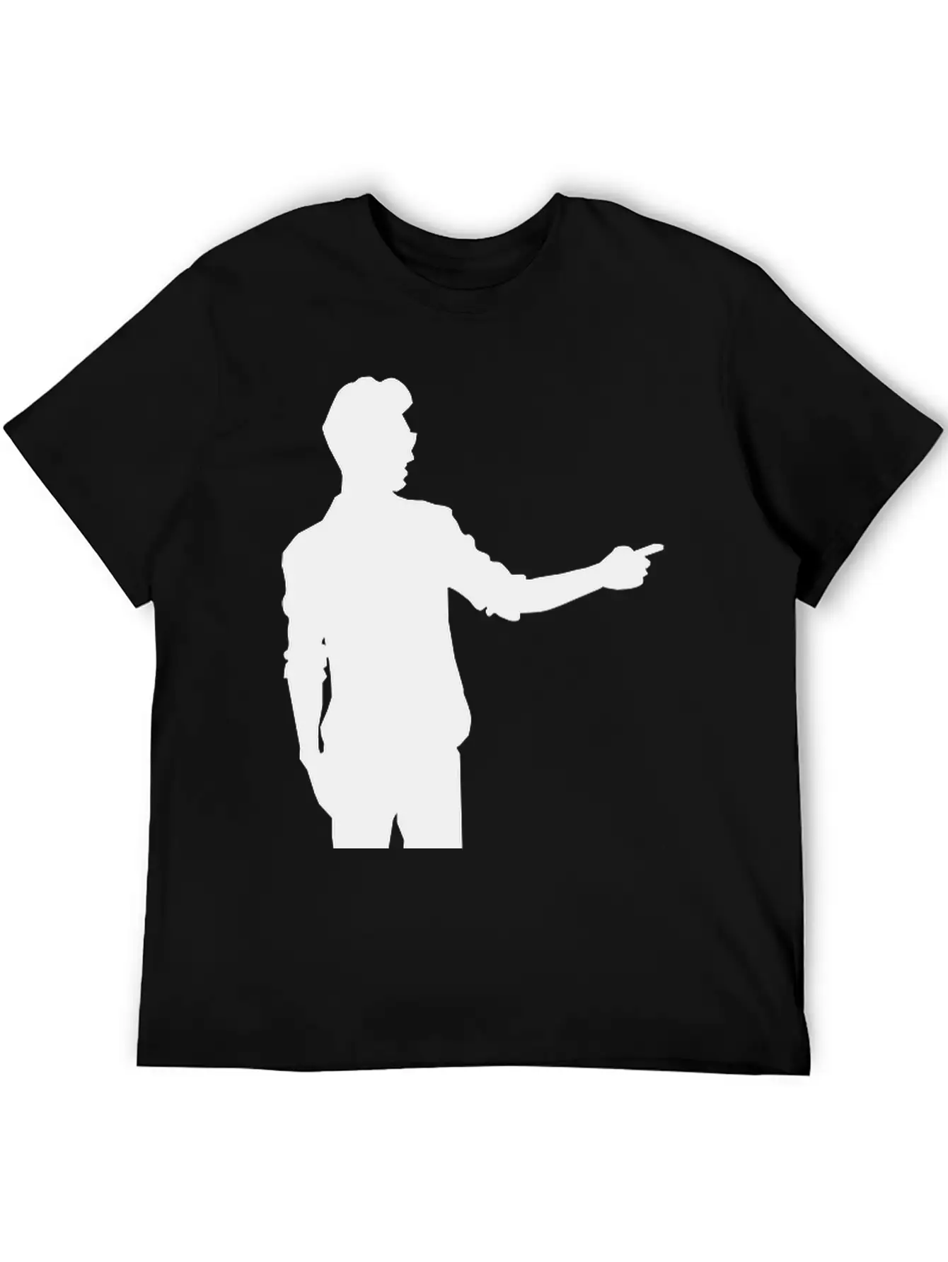 Pointing Man Timeless Short Sleeve Tee – Comfy And Minimalist Design