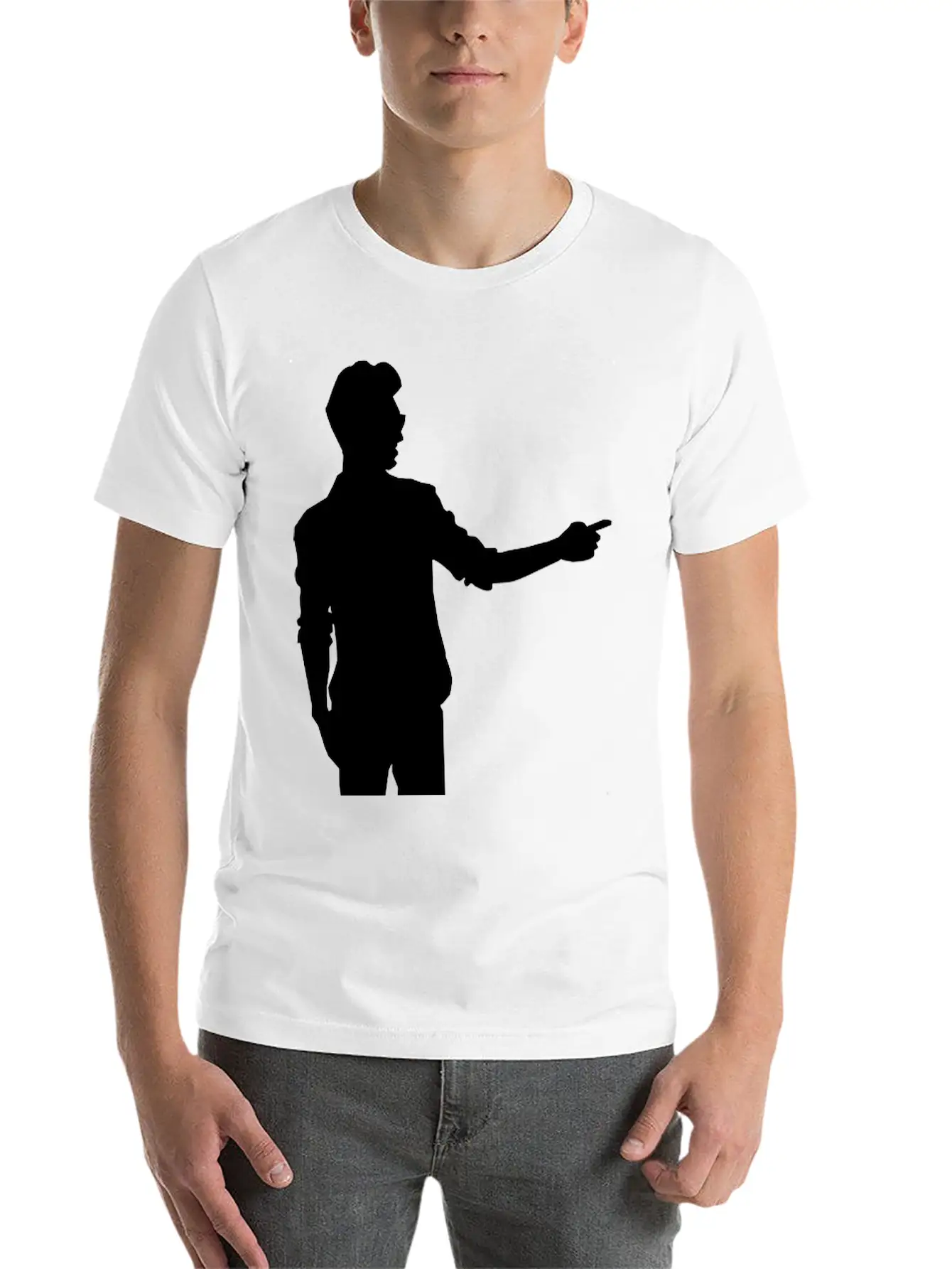 Pointing Man Timeless Short Sleeve Tee – Comfy And Minimalist Design