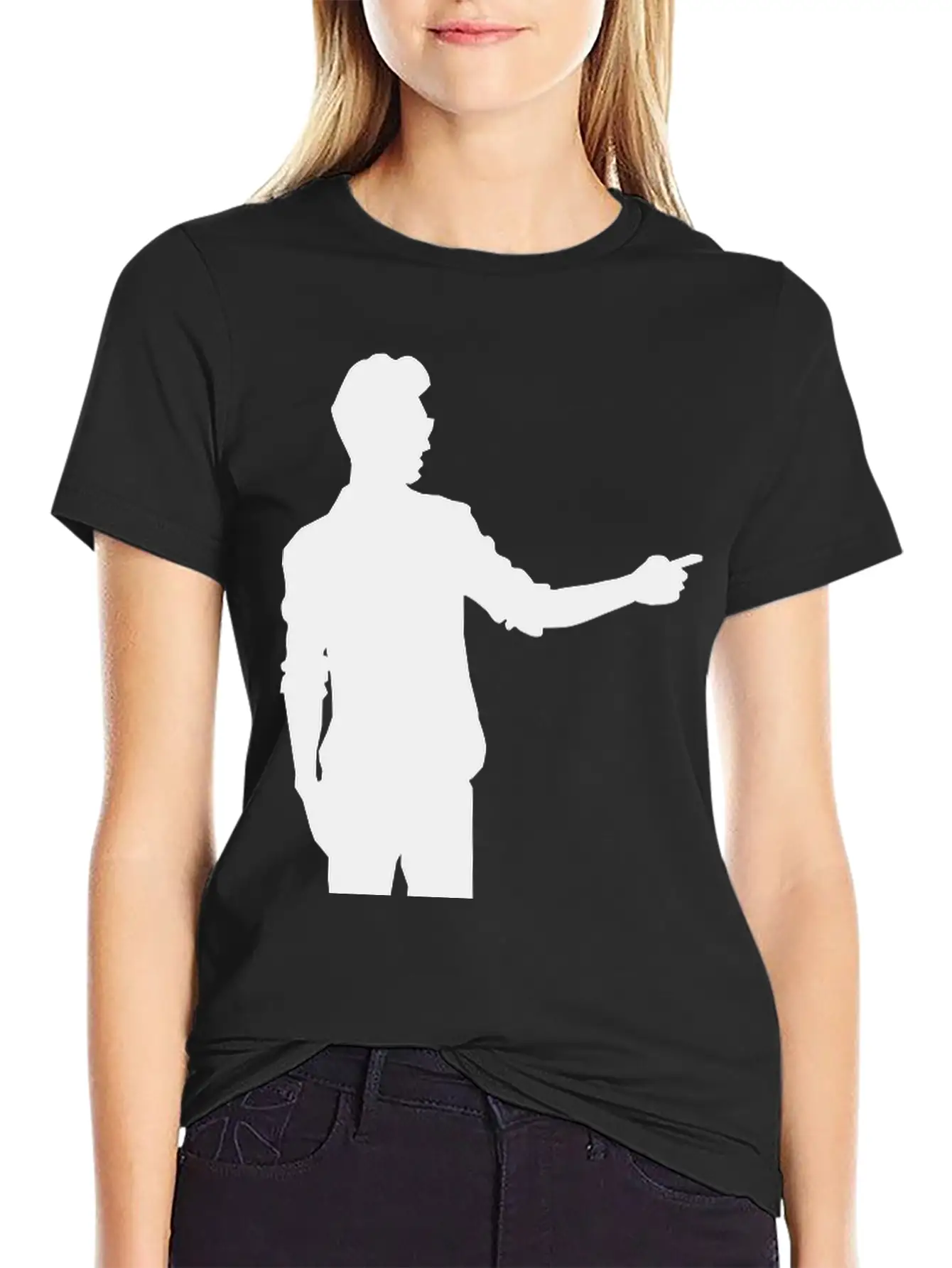 Pointing Man Timeless Short Sleeve Tee – Comfy And Minimalist Design